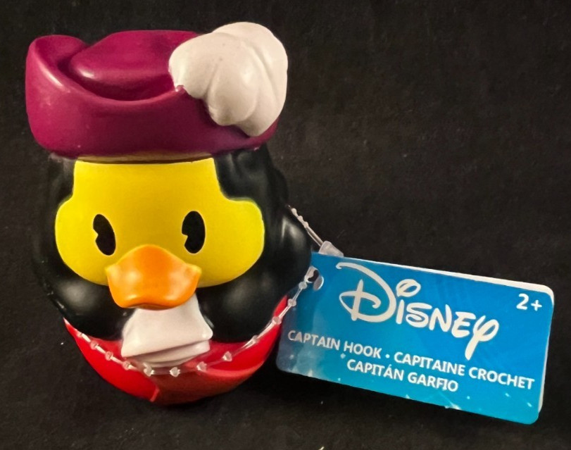 Disney – Captain Hook – Peter Pan – Rubber Duck – 2025 – Approx 3&Prime; High