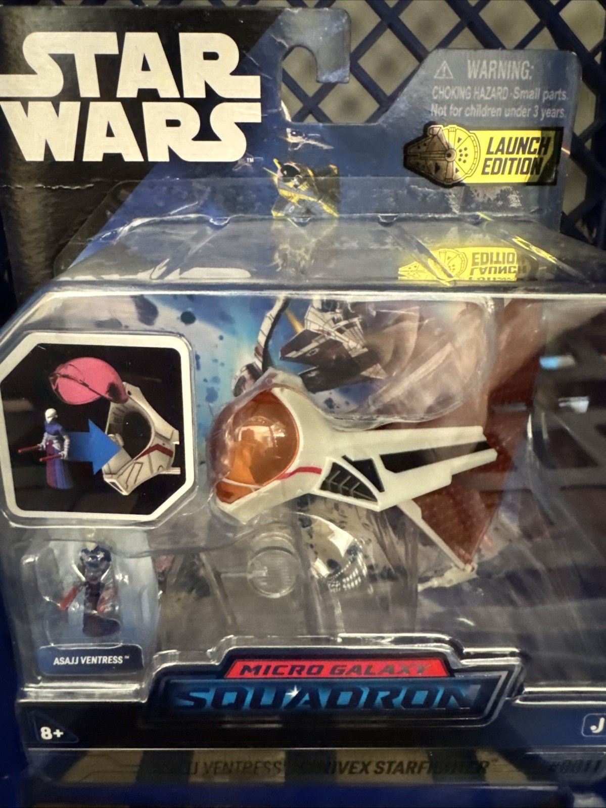 S01 #0011 Star Wars Micro Galaxy Squadron Asajj Ventress Ginivex Starfighter