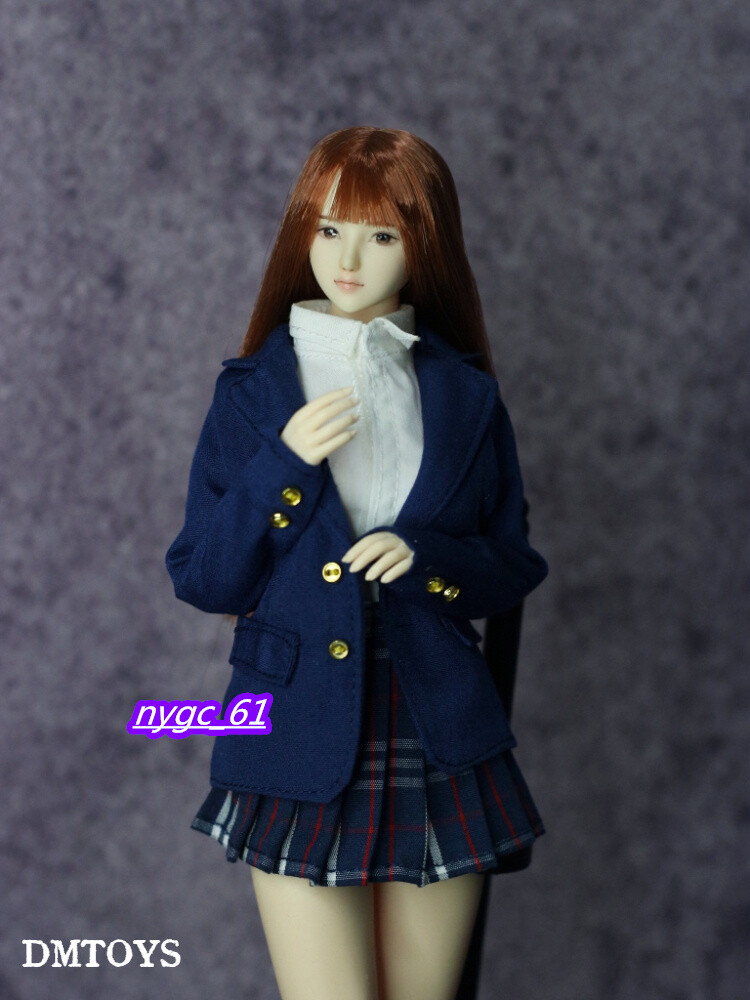 1/6 Student Girl Slim Blue JK Suit For 12 » Female PH TBL Figure Body Doll Toy