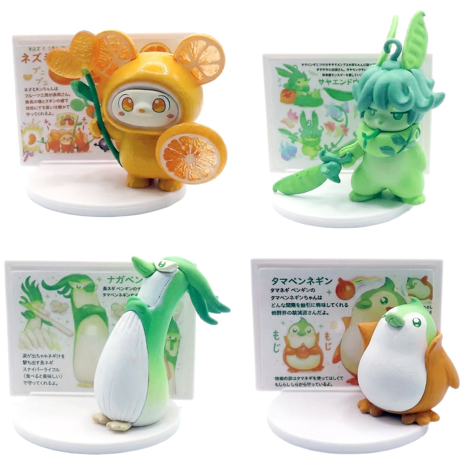 Stand Stones Blind Box Gacha Vegetable Fruit Fairy Mouse Bunny Penguin Figure