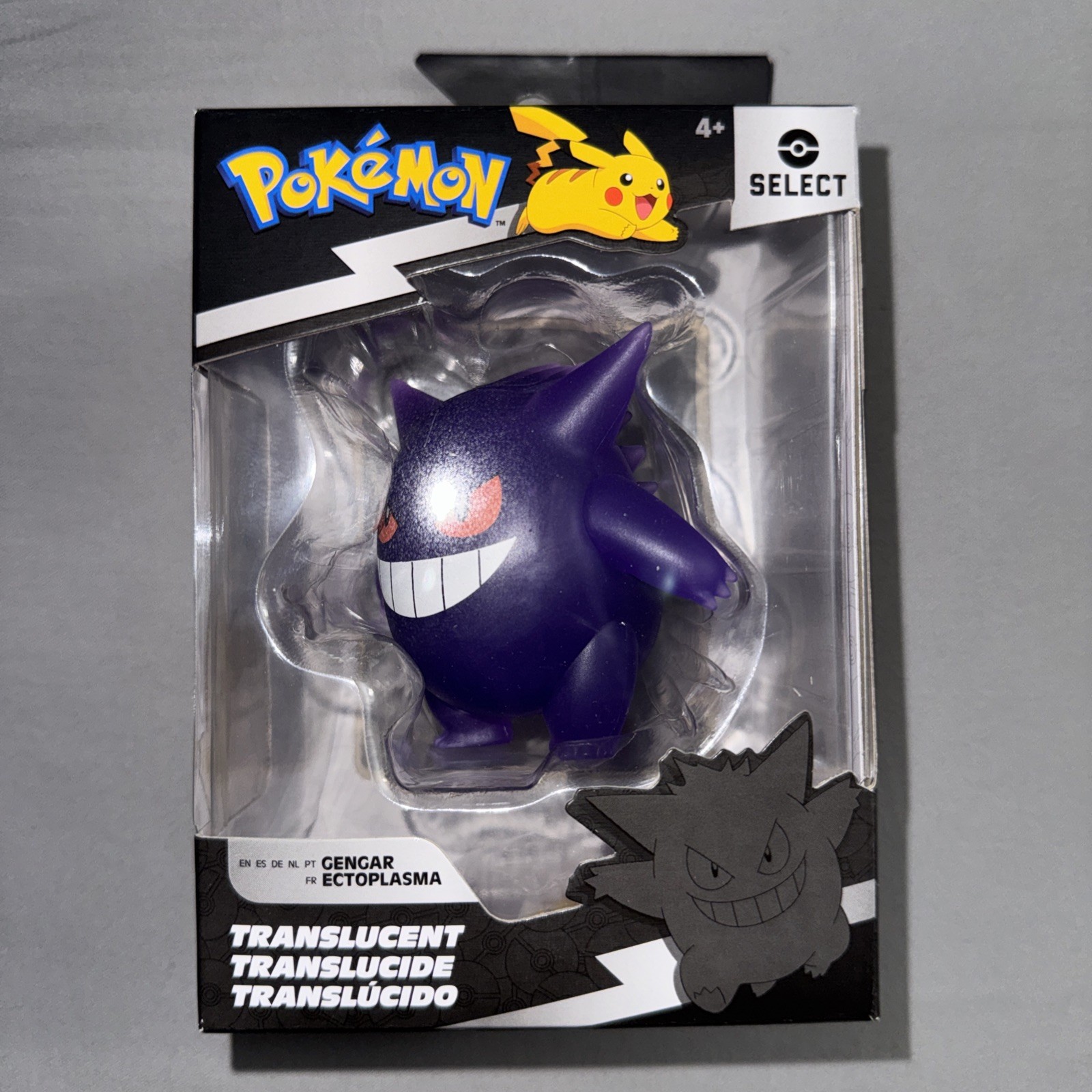 Pokemon Select Translucent Gengar Series 2 Figure Jazwares New in Box Limited
