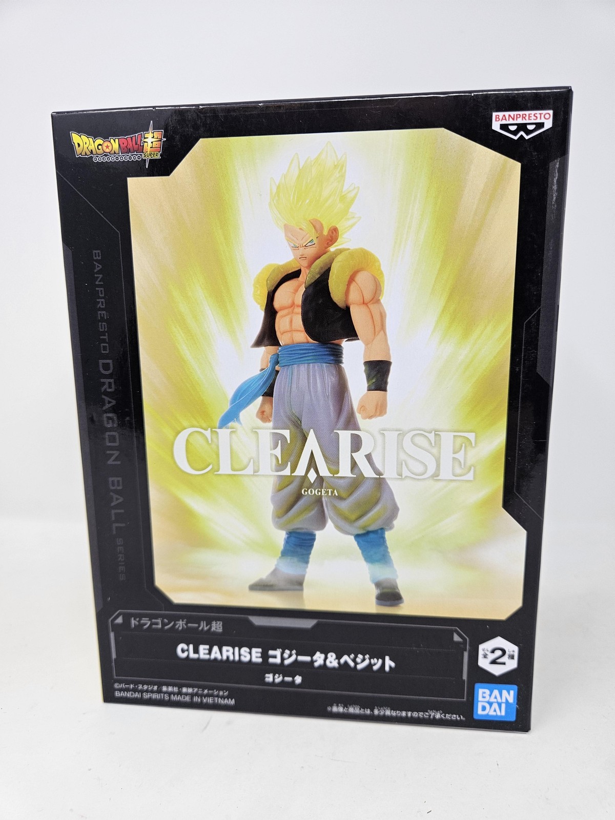 Dragon Ball Super Banpresto Clearise Gogeta Figure Bandai Namco Anime Boxed