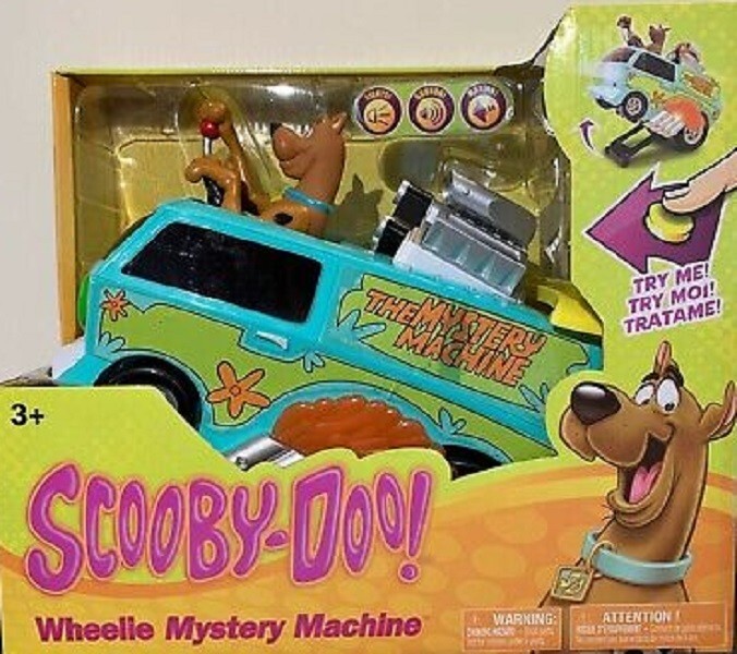 Scooby Doo Wheelie Mystery Machine Battery Powered NKOK 9&Prime; Long Van Brand NEW