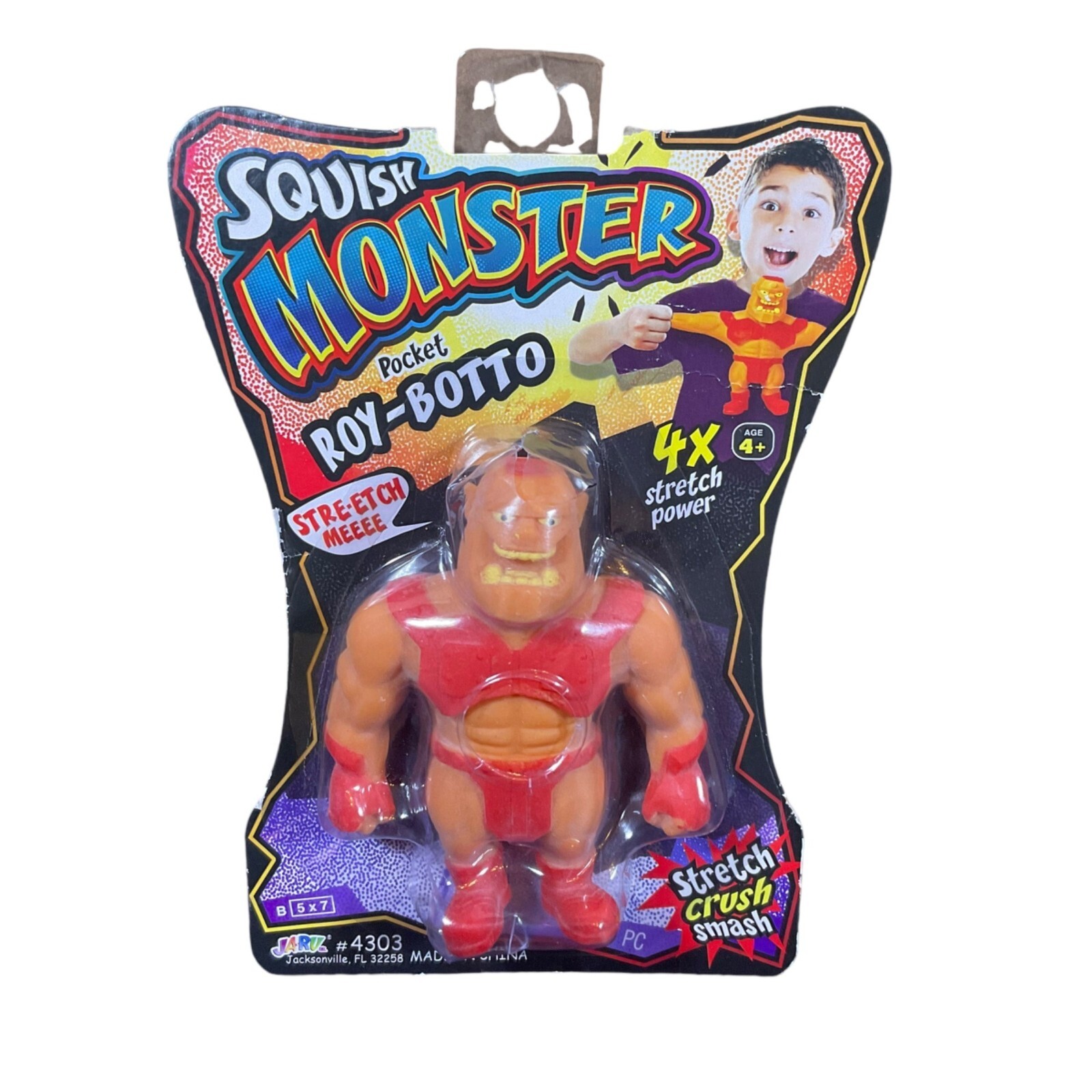 Squish Monster Pocket Roy-Botto Stretch Melee Action Figure 4+ 4X Stretch Power