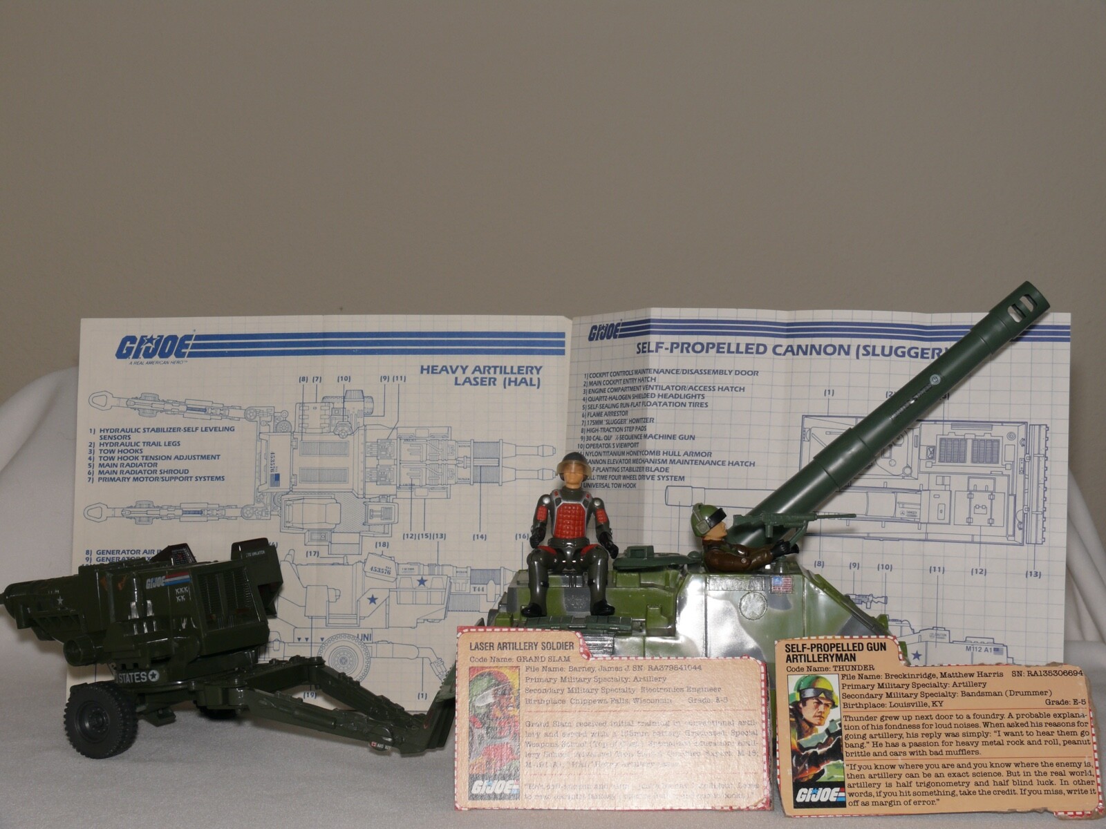 VINTAGE HASBRO G.I. JOE ARTILLERY ASSAULT: FEAT. &rsquo;82 HEAVY LASER AND &rsquo;84 SLUGGER