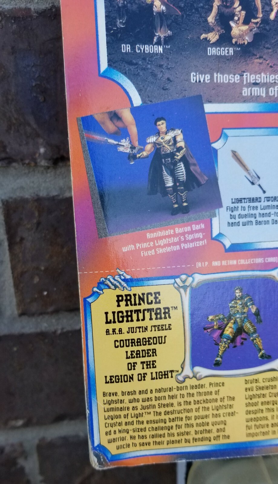 Skeleton Warriors PRINCE LIGHTSTAR Action Figure Playmates 1994 – New !!