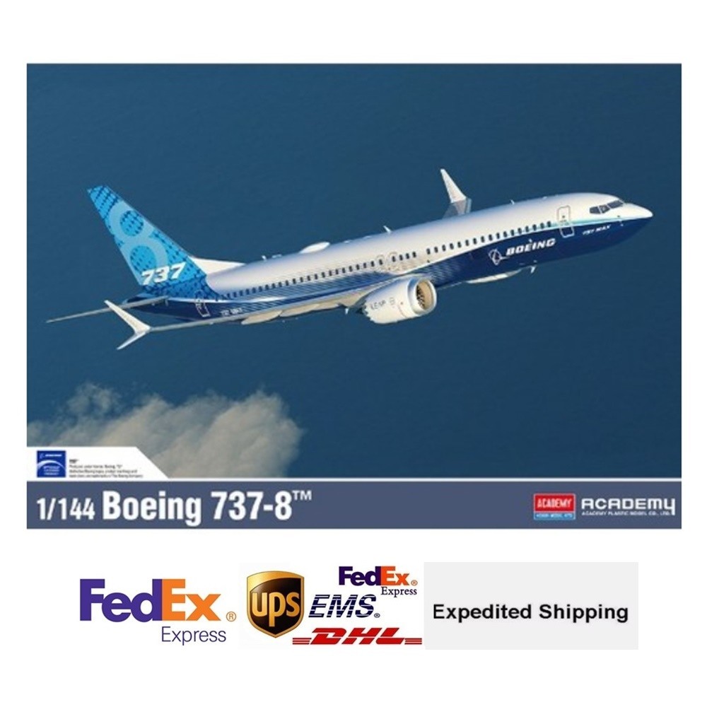 Academy 1/144 Boeing 737-8 MAX Commercial Airliner Model Kit #12646 NEW