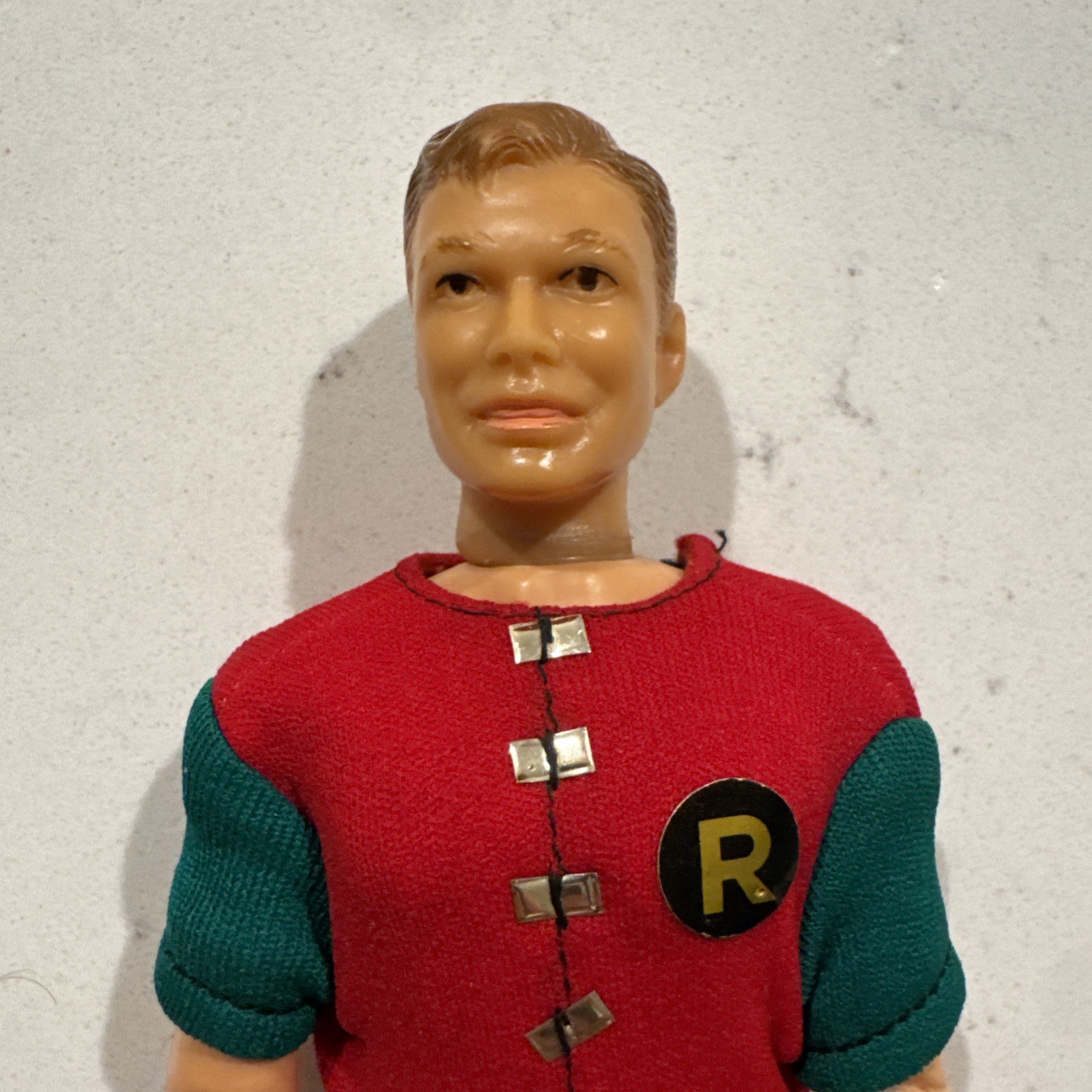 RARE VINTAGE IDEAL CAPTAIN ACTION BOY FIGURE & ROBIN COSTUME ACCESSORIES 1967