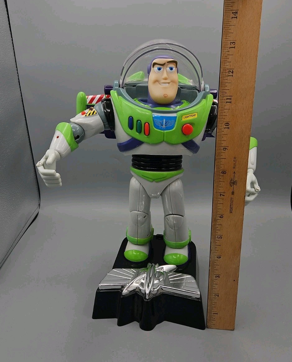 1997 Talking Buzz Lightyear Room Guard edition With Stand/wall Mount READ WORKS