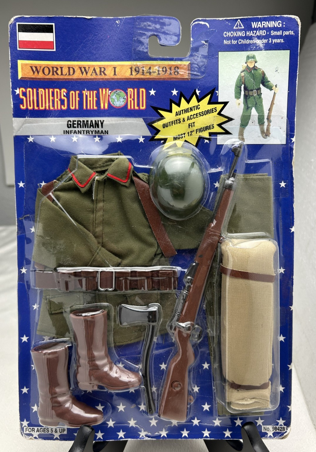 Soldiers of World • WWI 1914-1918 Germany Infantryman Gear MOC Formative 1997