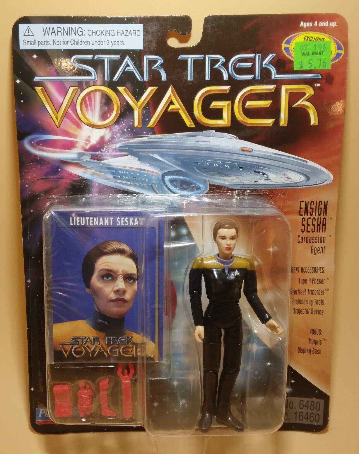 1996 Playmates Star Trek Voyager Ensign Seska Cardassian Agent Figure #16460