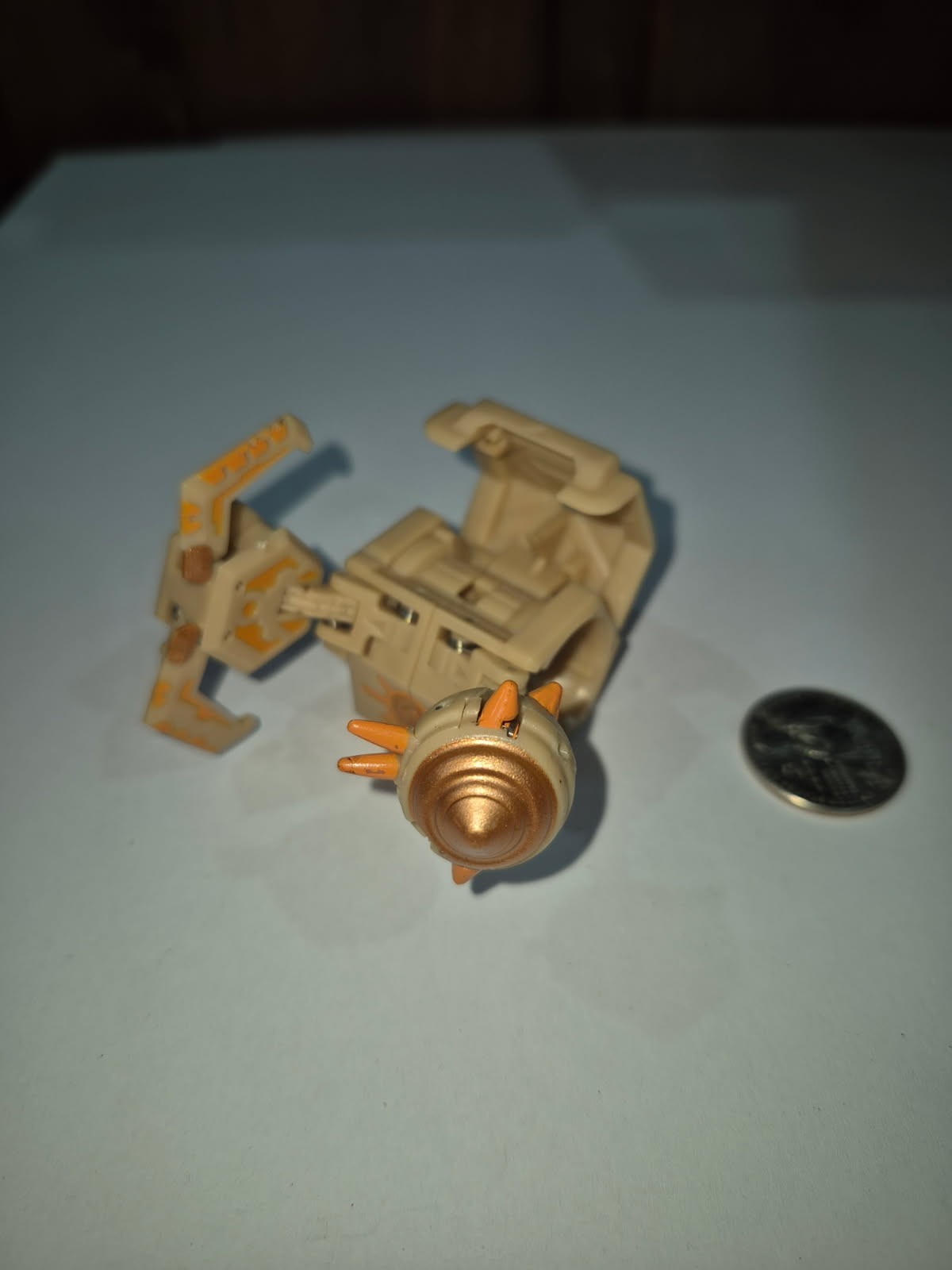 BAKUGAN Rock Hammer Tan & Copper GUNDALIAN INVADERS BATTLE GEAR TT1