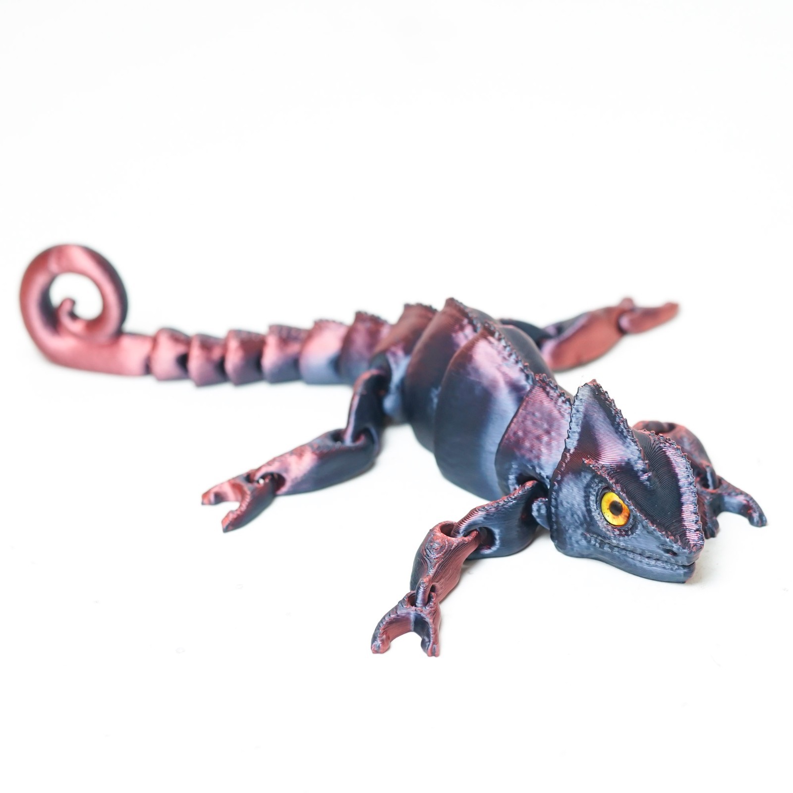 8.3inch 3D Printed Lizard Model,Articulated Animals Figure,Fidget Toy Home Decor