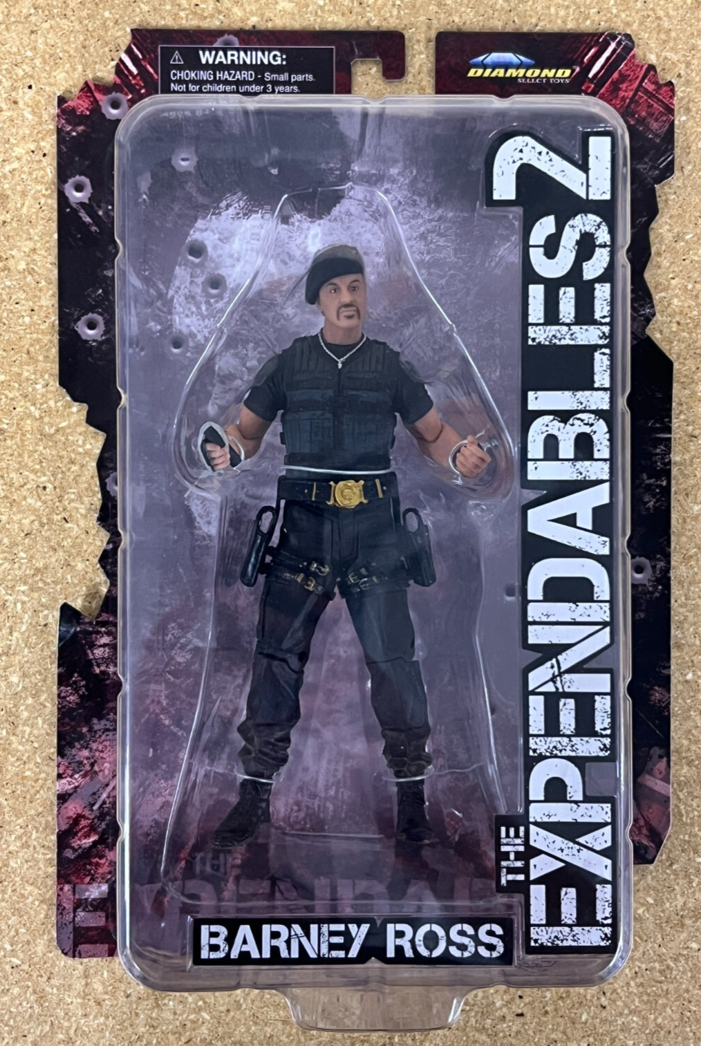 Diamond Select Toys The Expendables 2 Barney Ross w/ Beret Variant Figure SEALED