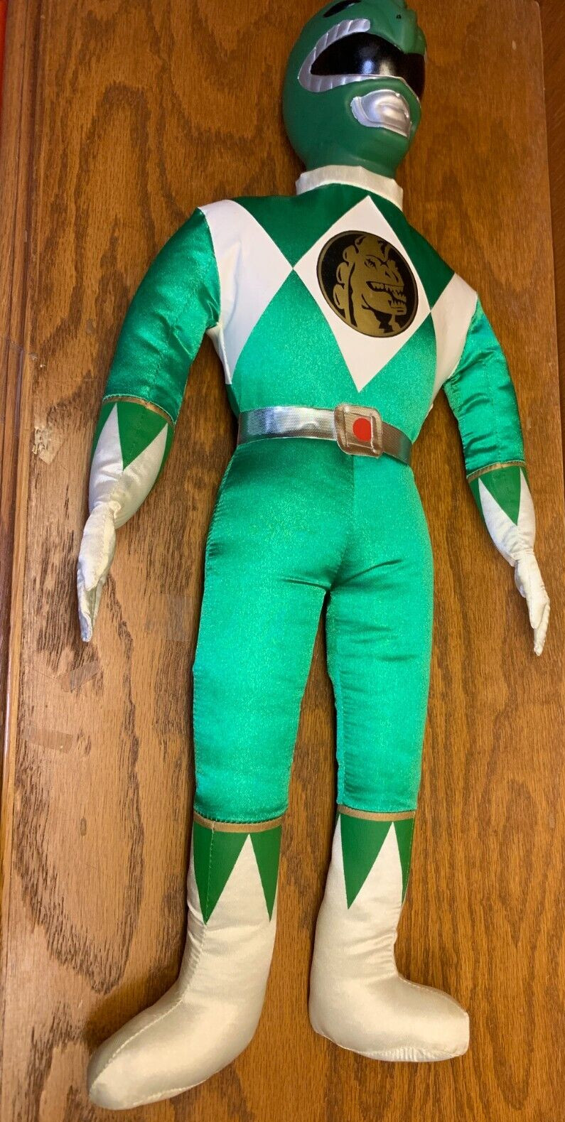 1993 Saban Mighty Morphin Power Rangers Green Ranger 18&Prime; Plush (plastic head)