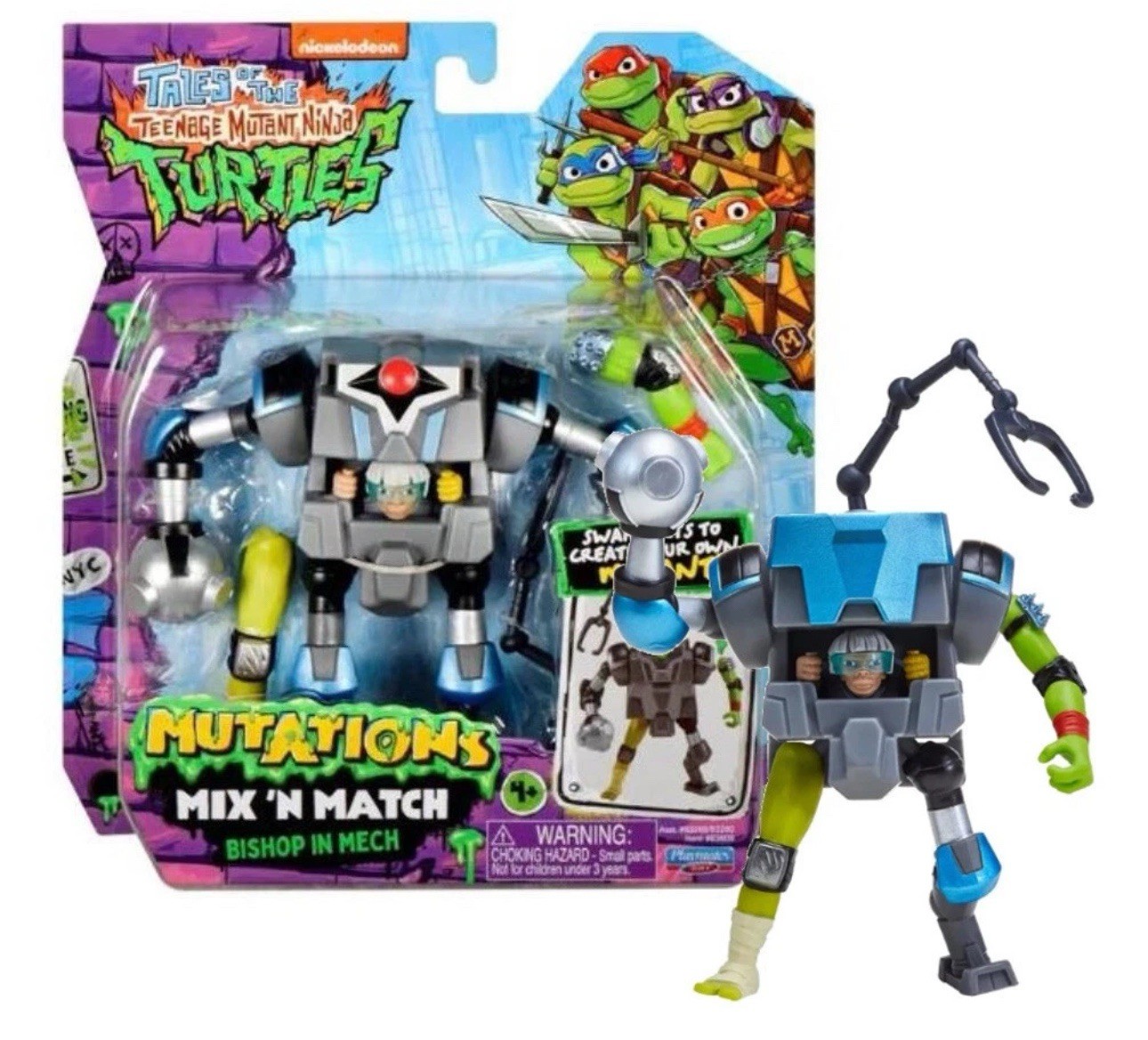 Teenage Mutant Ninja Turtles: Mutations Mix &lsquo;N Match Bishop in Mech New in Box