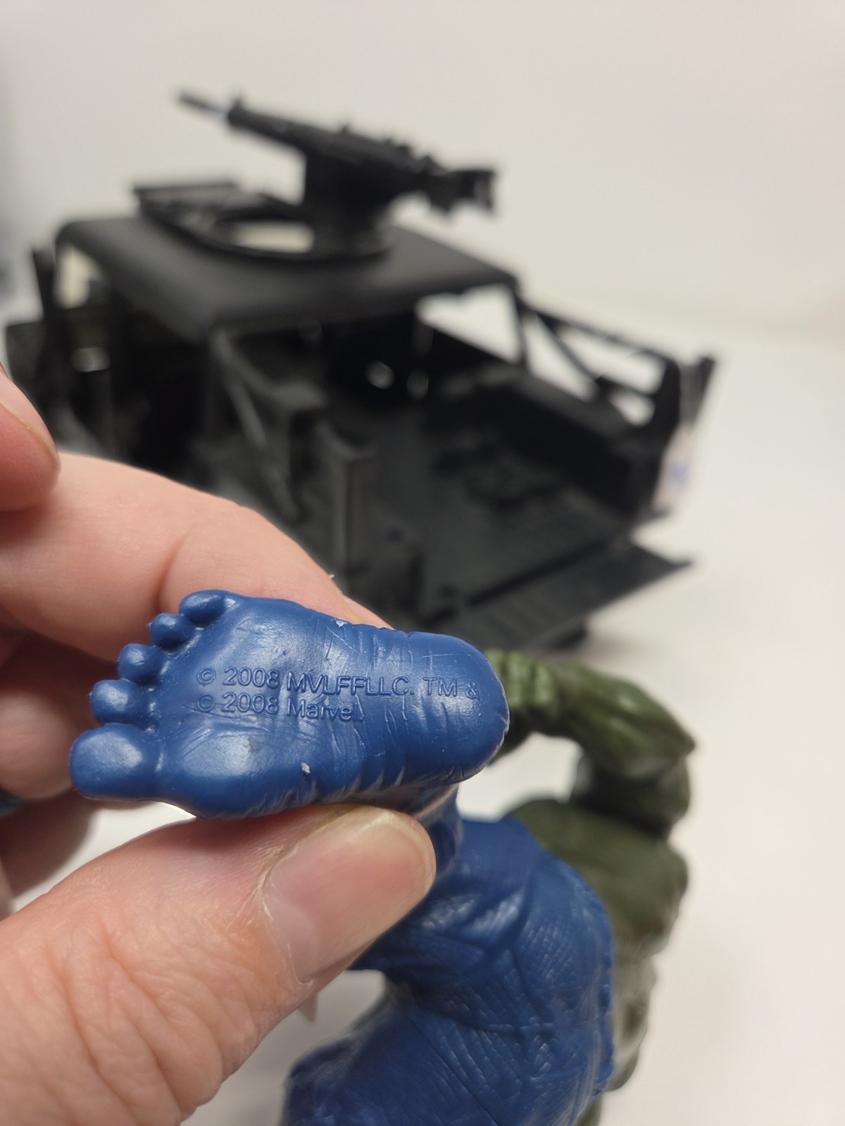 Prototype Incredible Hulk ATTACK VEHICLE HUMVEE 2008 Marvel Legends Universe