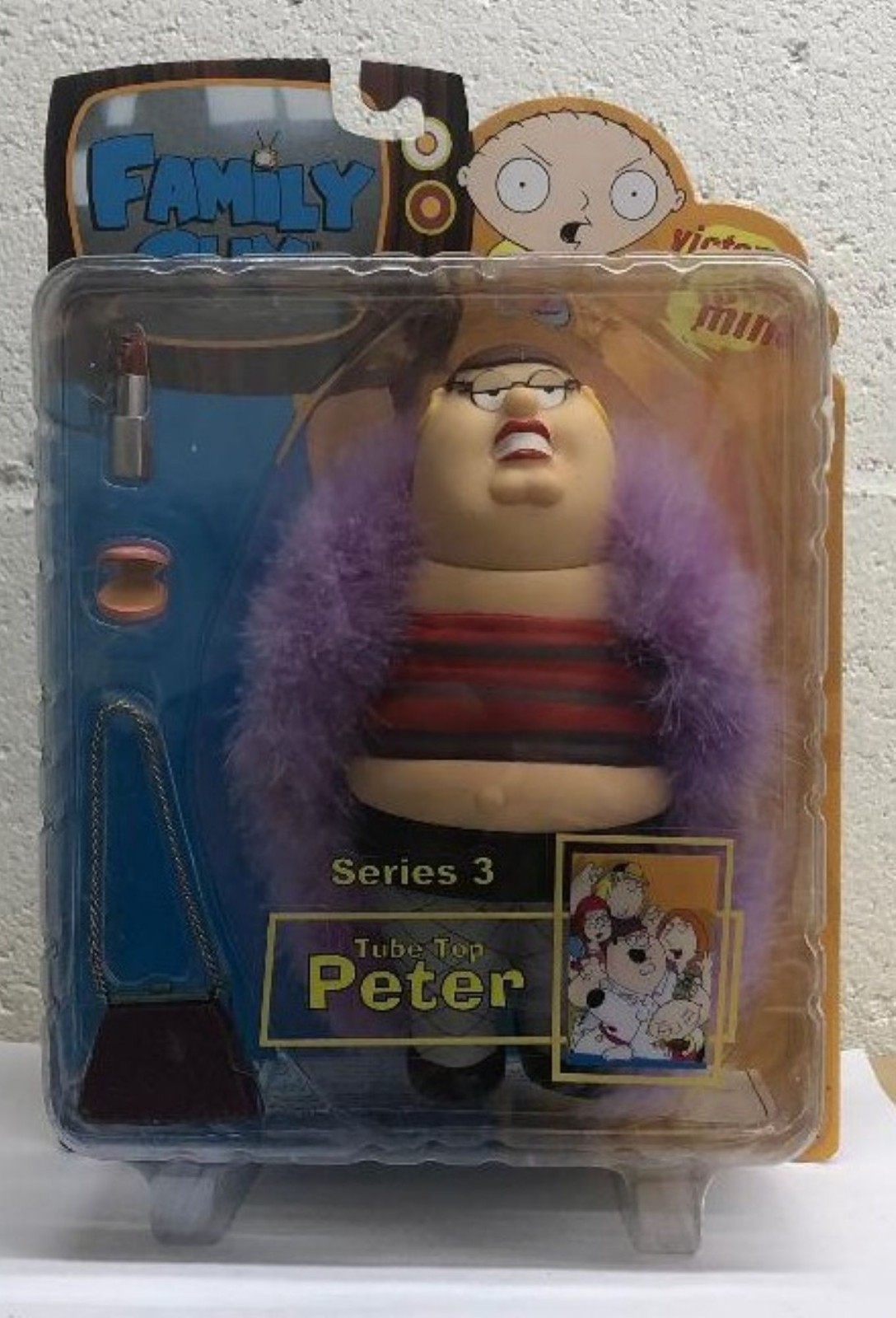Family Guy Series 3 Tube Top Peter Griffin Seth MacFarlane 6&Prime; Mezco SEALED