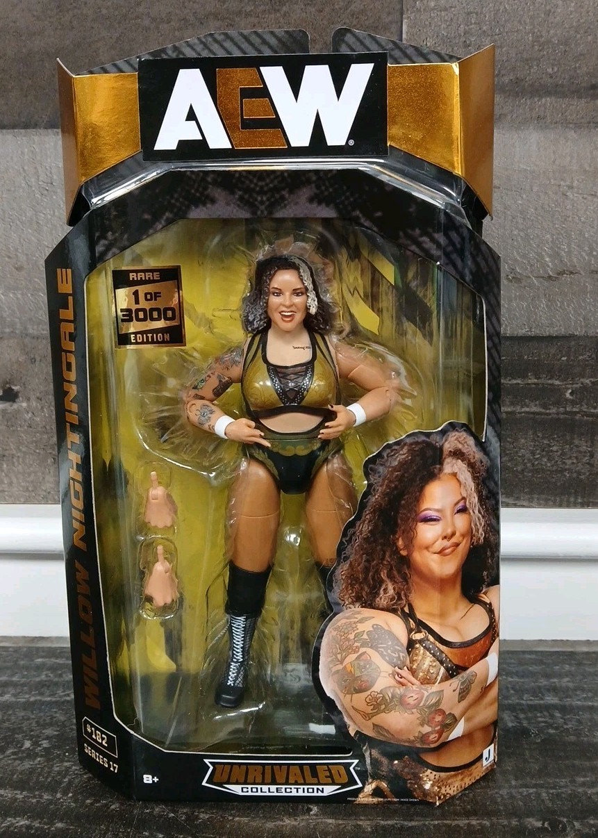 AEW Unrivaled Series Willow Nightingale CHASE 1 / 3000 Action Figure BRAND NEW