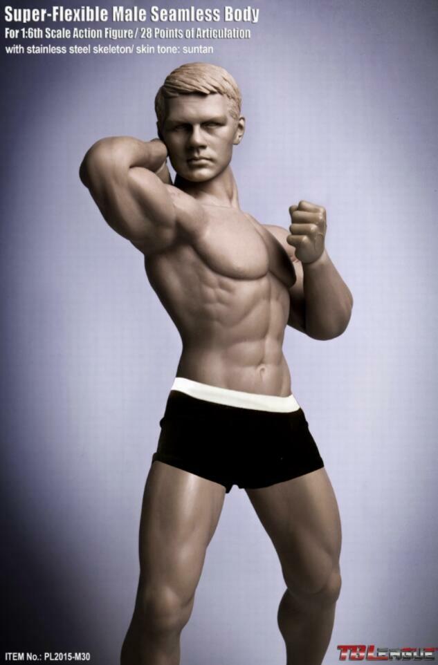 TBLeague PHICEN PL2015-M30 1/6 Seamless Male Muscular Body Steel Skeleton