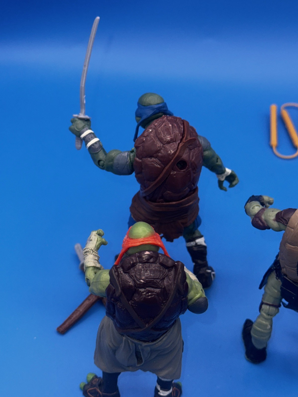 Teenage Mutant Ninja Turtles 2014 5&Prime; Lot of 4 Movie Figures with weapons