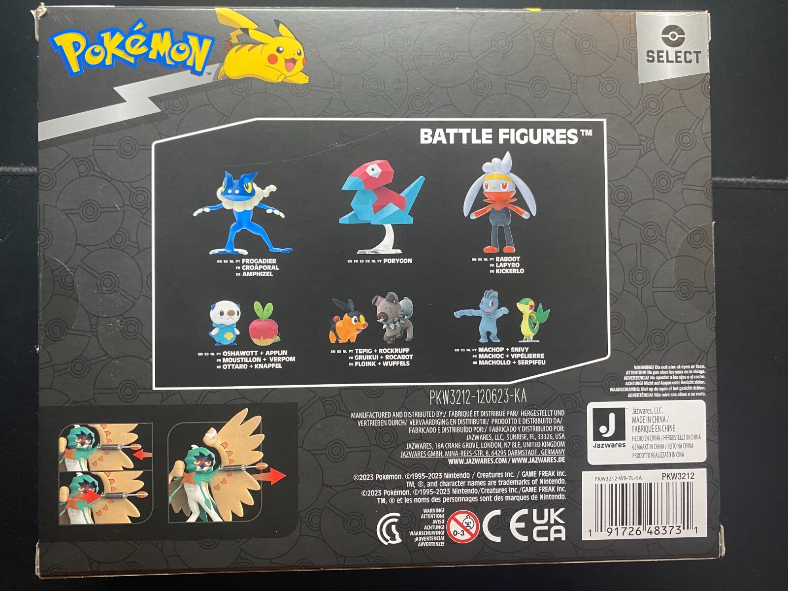 Pokemon Select Evolution Multi-Pack Rowlet Datrix Decidueye Action Figures NEW
