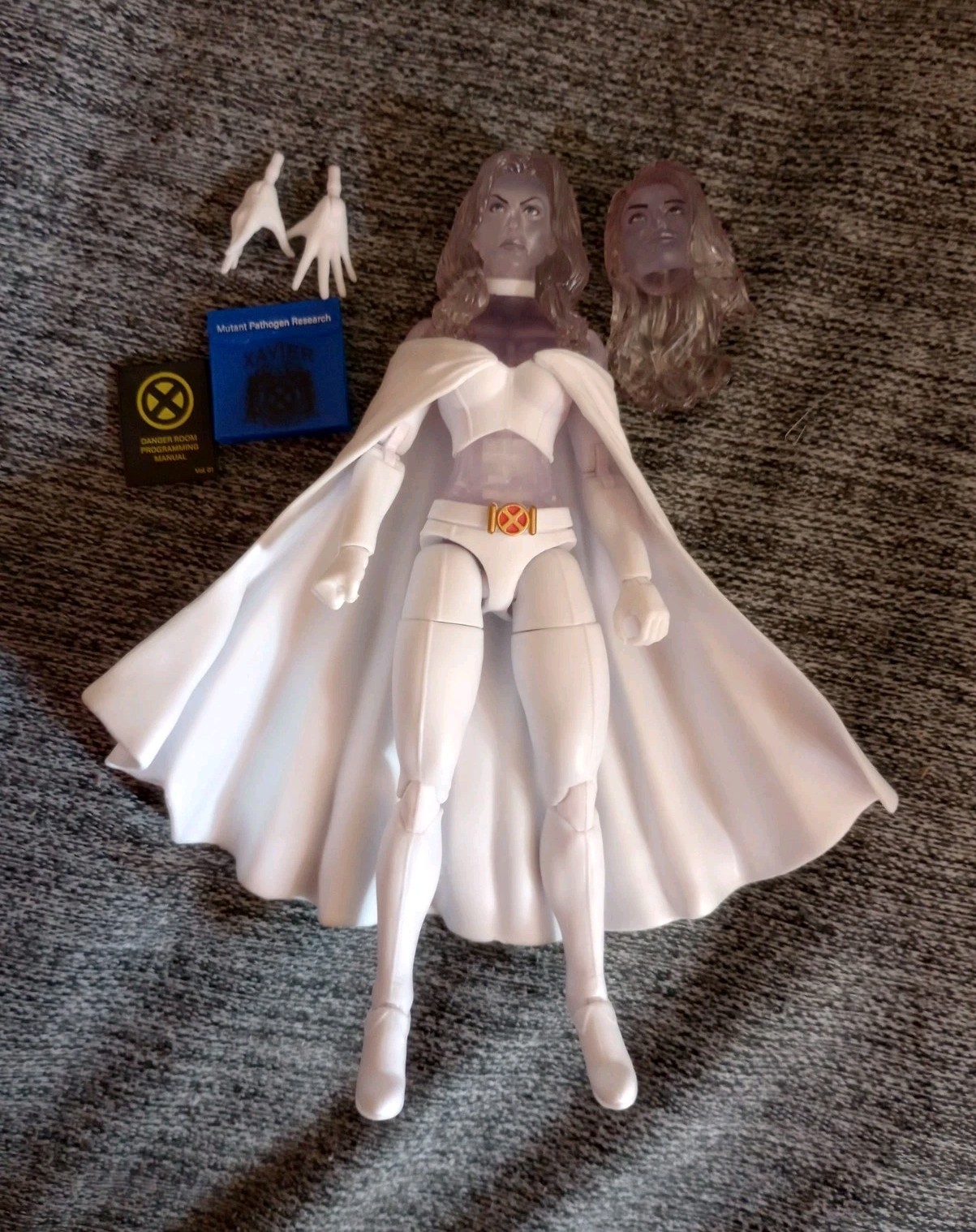 Hasbro Marvel Legends Retro Diamond Form Emma Frost Figure 6&Prime; X Men White Queen