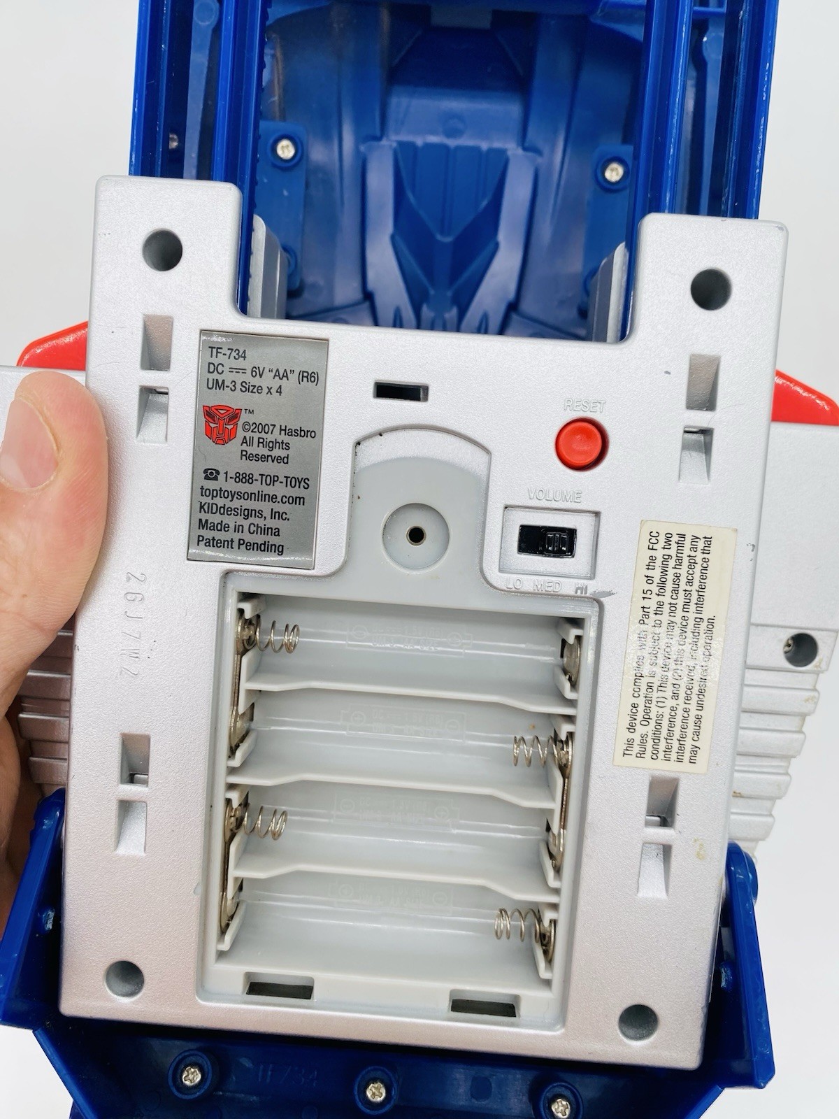 2007 Transformers Optimus Prime Electronic Handheld Computer Game Hasbro Tested