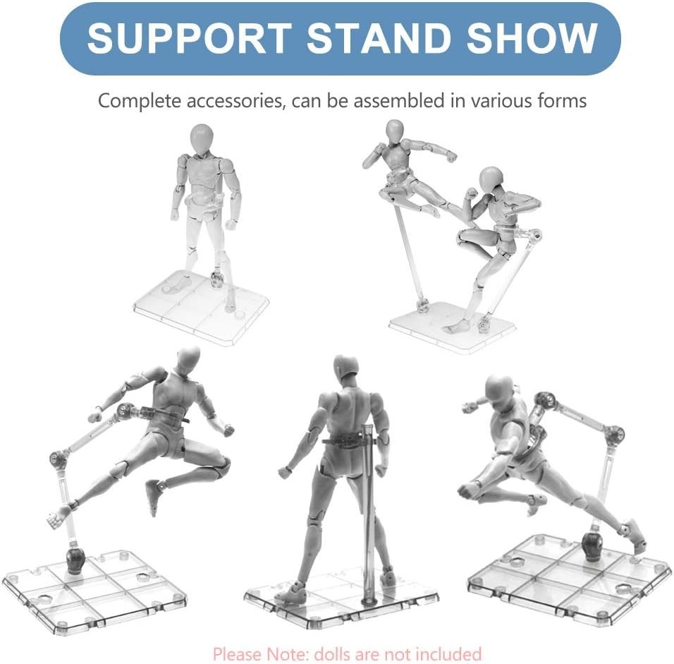 Durable Action Figure Stand Set – 8 PCS Assembly Holder for Various Model Lines