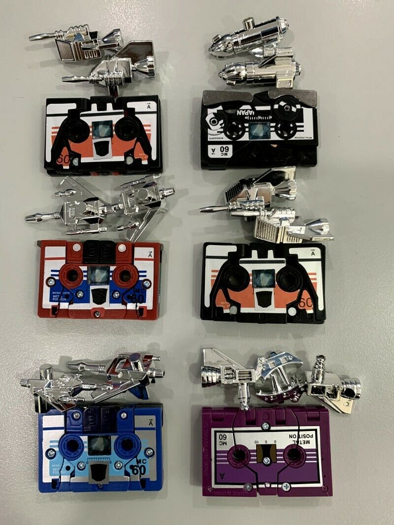 Transform G1 Reissue cassettes Buzzsaw Laserbeak Frenzy Rumble Ravage Ratbat