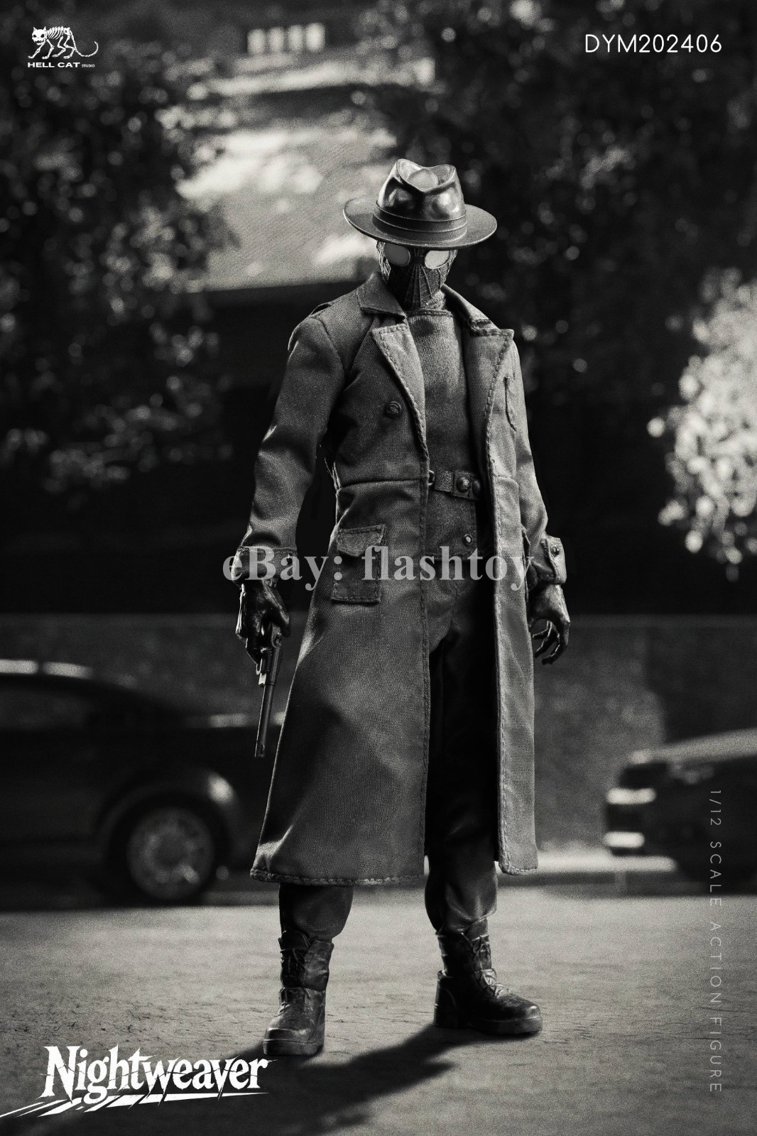 Presale Hell Cat DYM202406B 1/12 Spider Noir Action Figure Black & White Ver.