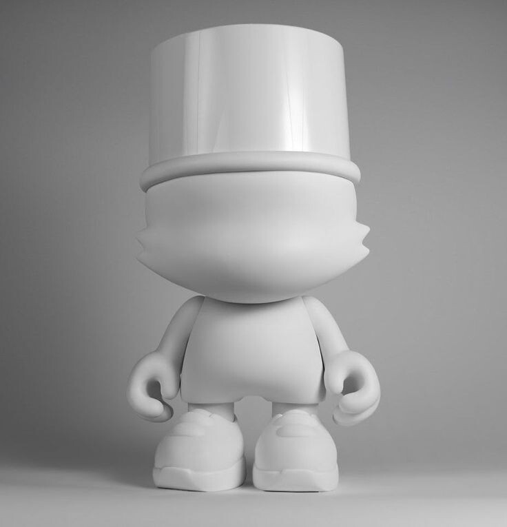 SUPERPLASTIC “UBERKRANKY” 15” BLANK WHITE BRAND NEW SEALED Dunny Sket Luke Chueh