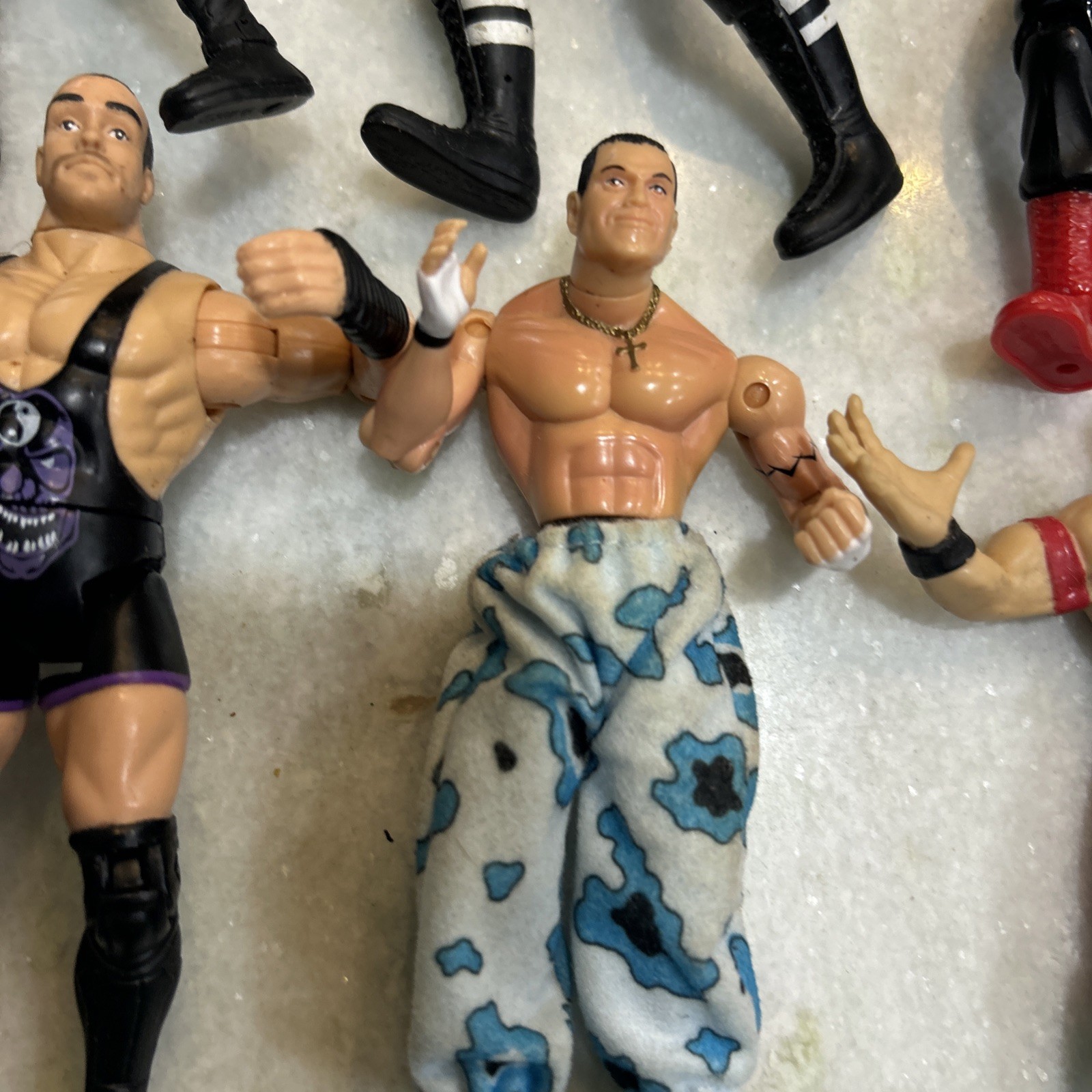 Lot Of 15 Wrestling Figures Mixed Different Years & Collections 90’s & More