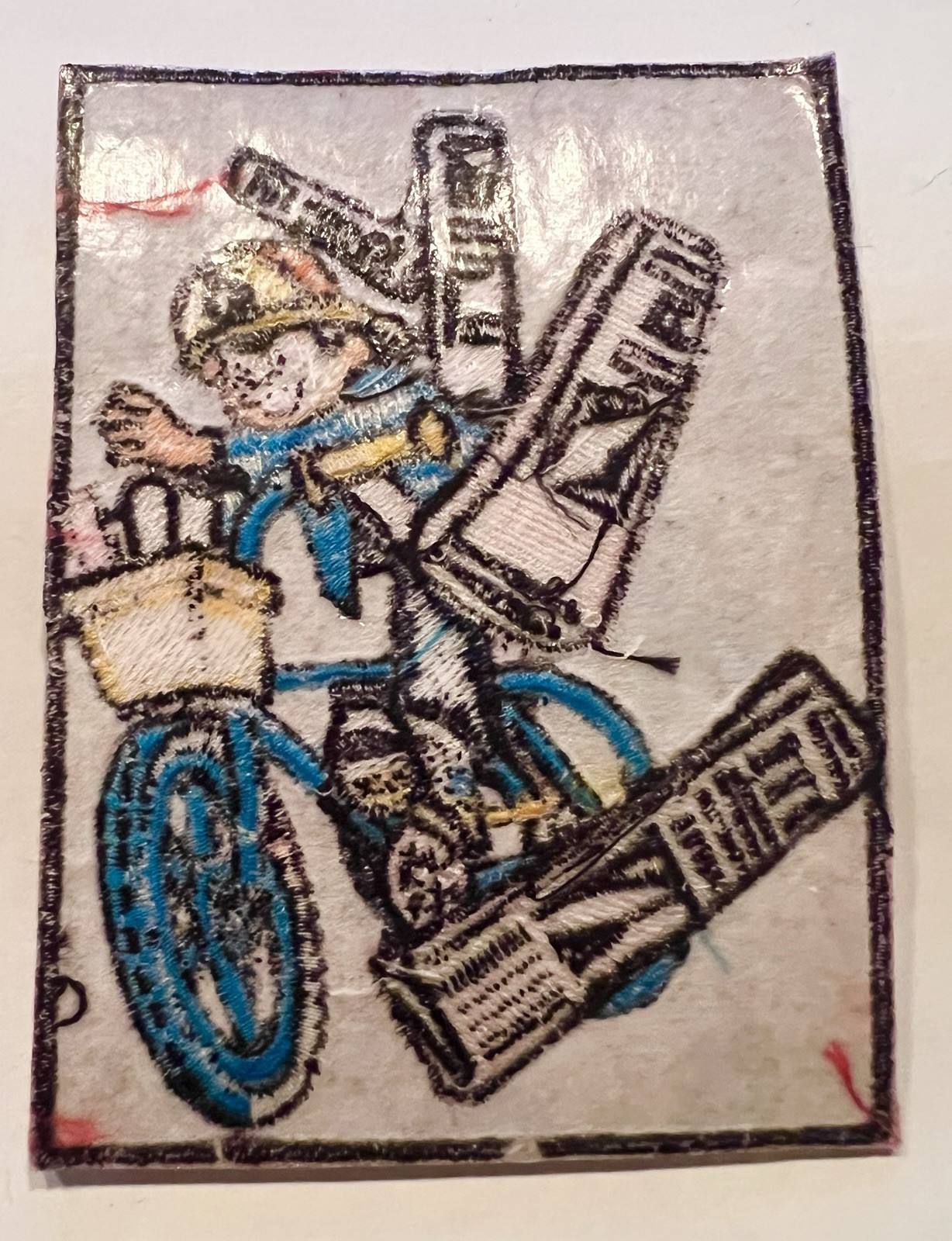PAPERBOY embroidered game PATCH Paper Boy invaders 80s retro video logo title