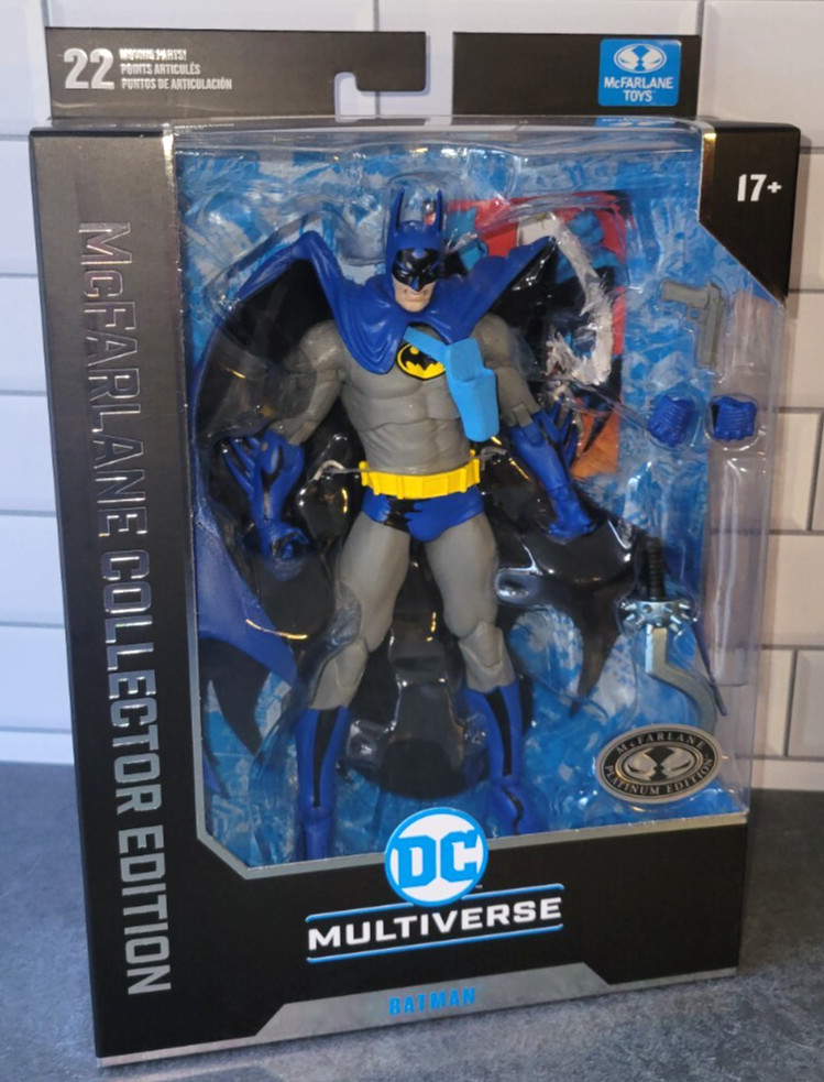 Mcfarlane DC Multiverse BATMAN YEAR TWO PLATINUM CHASE Collector&rsquo;s Ed. 2 Sealed