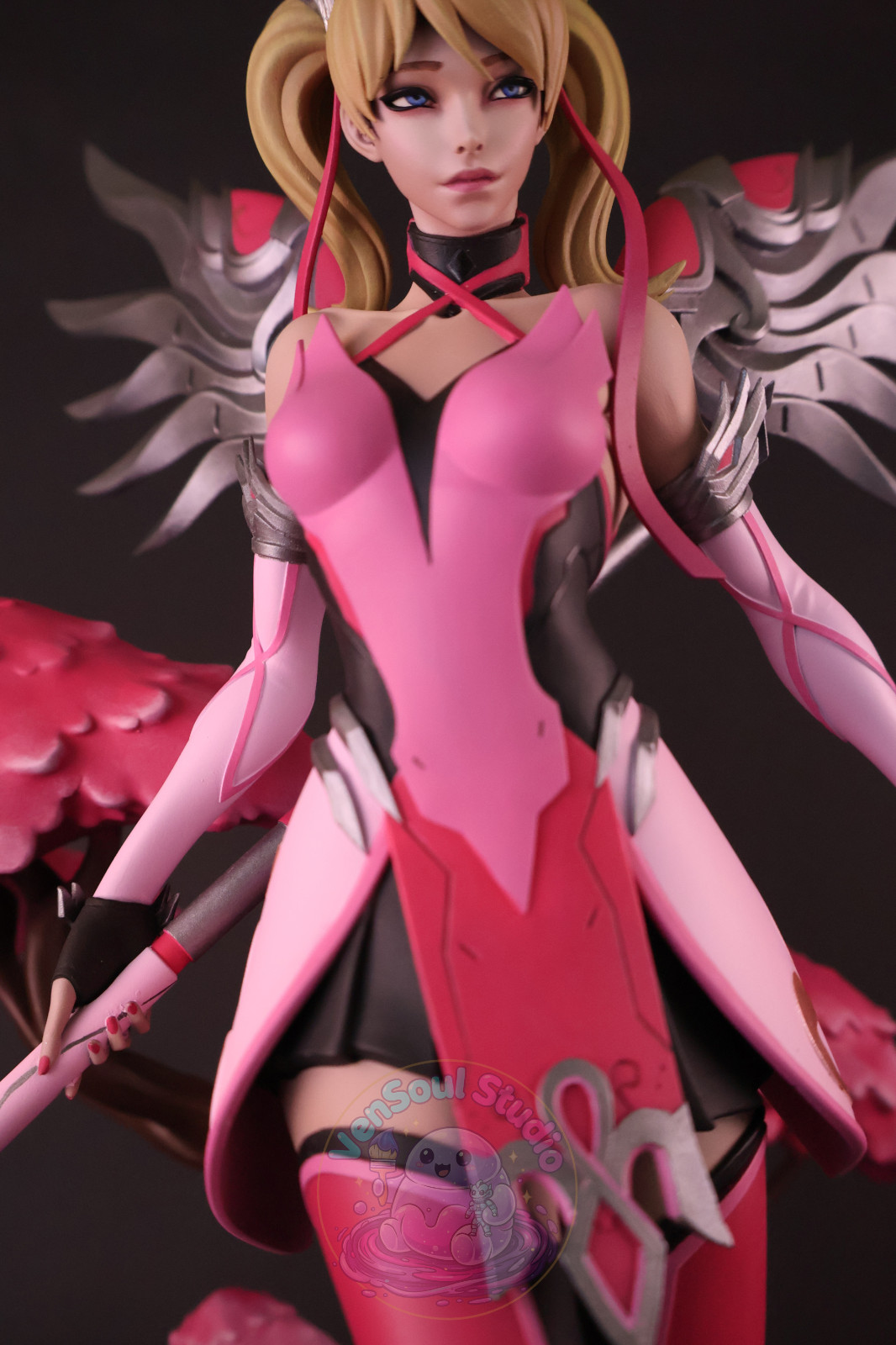 Mercy Overwatch Statue Hand Painted Collector Figure 30cm 11.8in