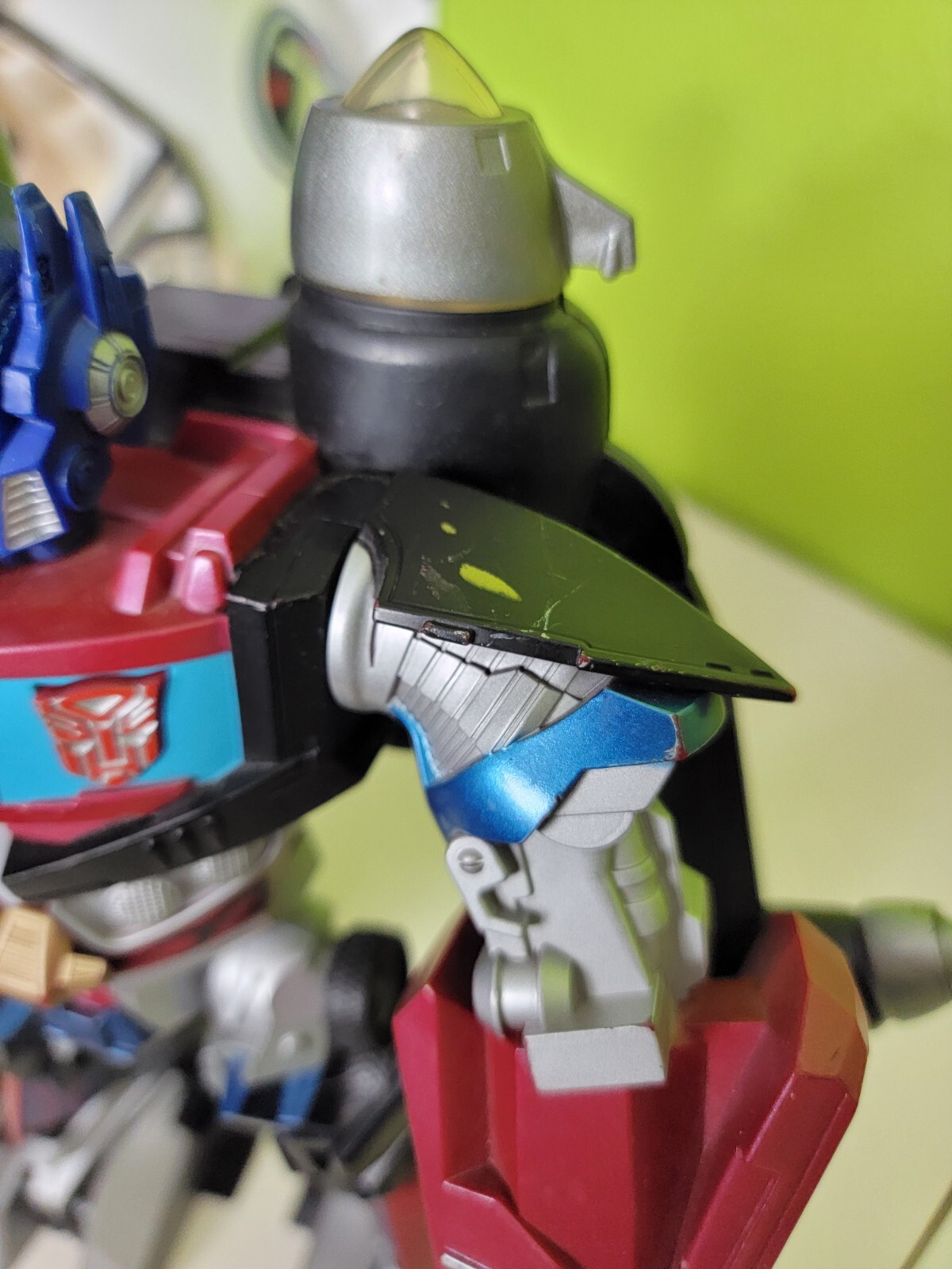 Hasbro Transformer Mega Power Bots Jet Optimus Prime 12&Prime; Figure Action Toy