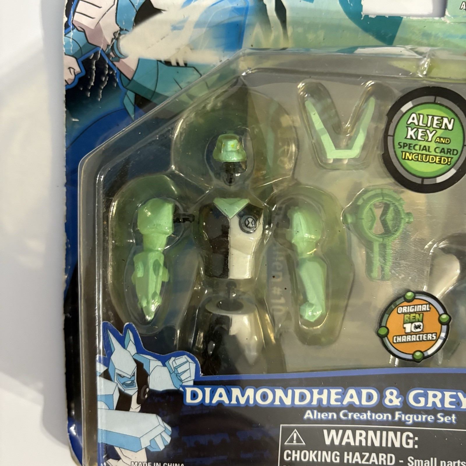 Ben 10 Alien Force Diamondhead & Grey Matter Alien Creation Figure Set READ AD