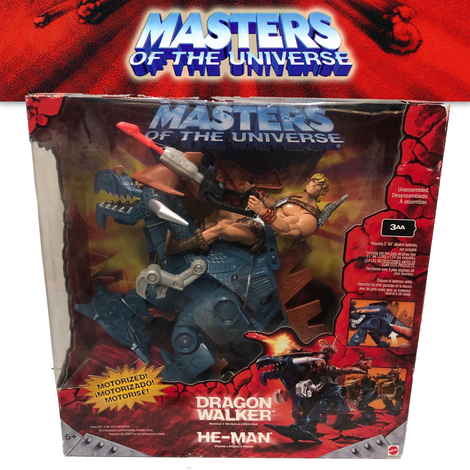 He-Man MOTU 200x Dragon Walker w He-Man MISB 2002 MOTU Classics