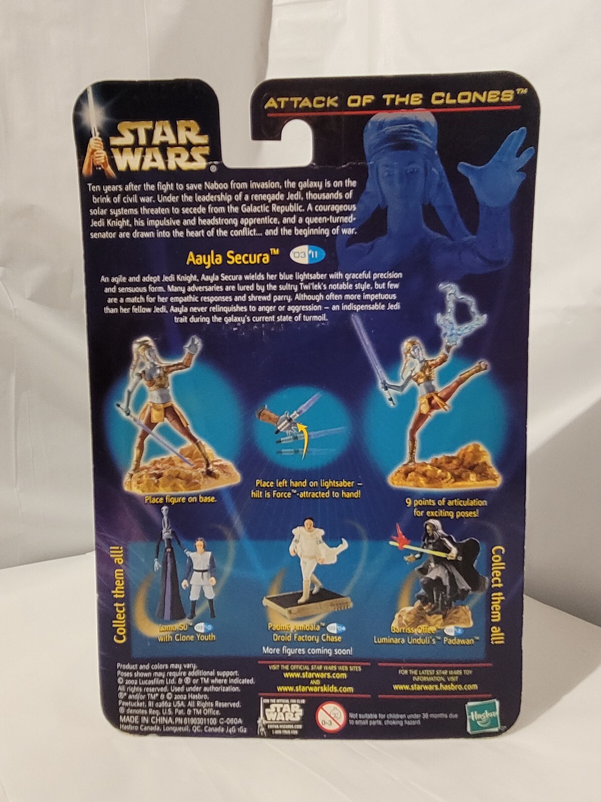 NEW-STAR WARS ATTACK OF THE CLONES COLLECTION 2 – AAYLA SECURA – JEDI KNIGHT