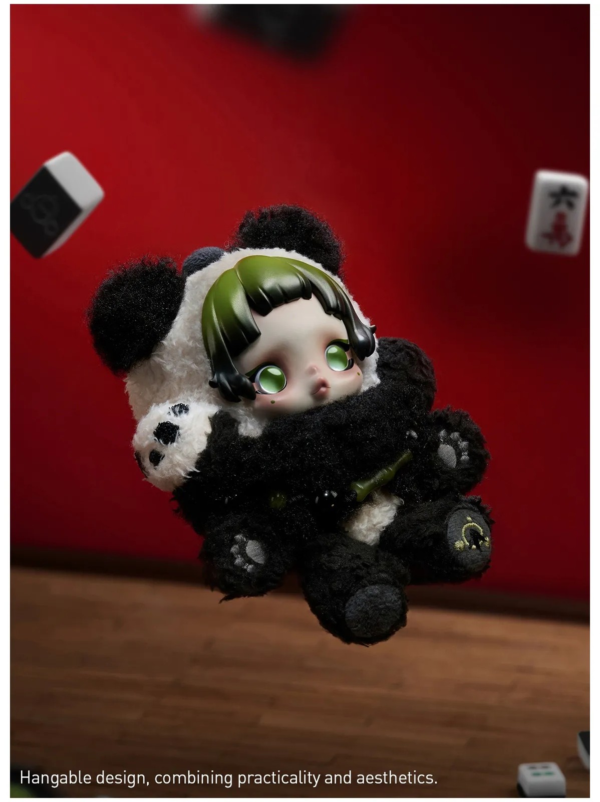 100% Authentic Skullpanda Lazy Panda Plush Doll Pendant Trend Art Cute Toys Gift