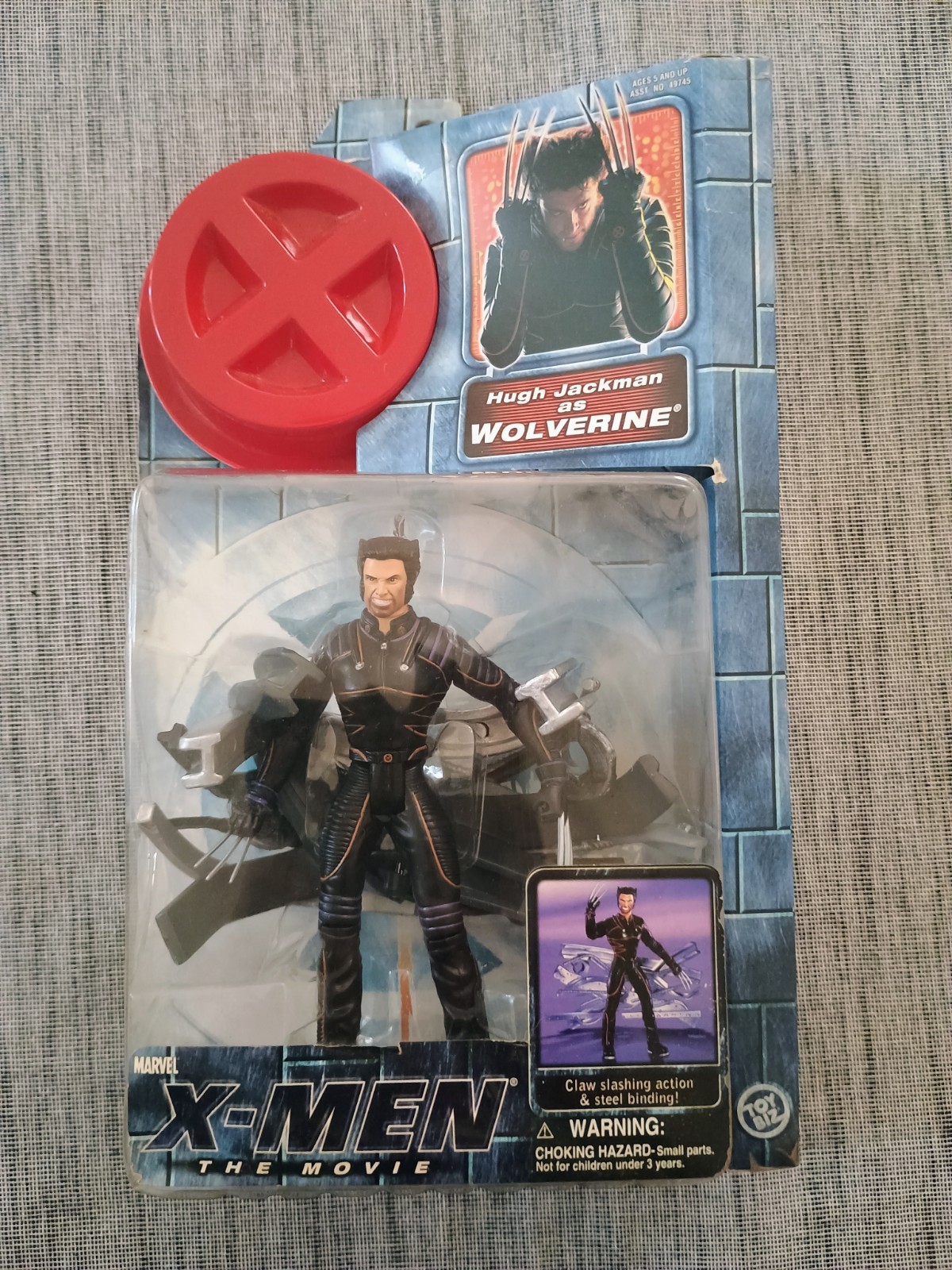 Toy Biz Marvel X-Men The Movie Wolverine Hugh Jackman Action Figure 2000 NIB