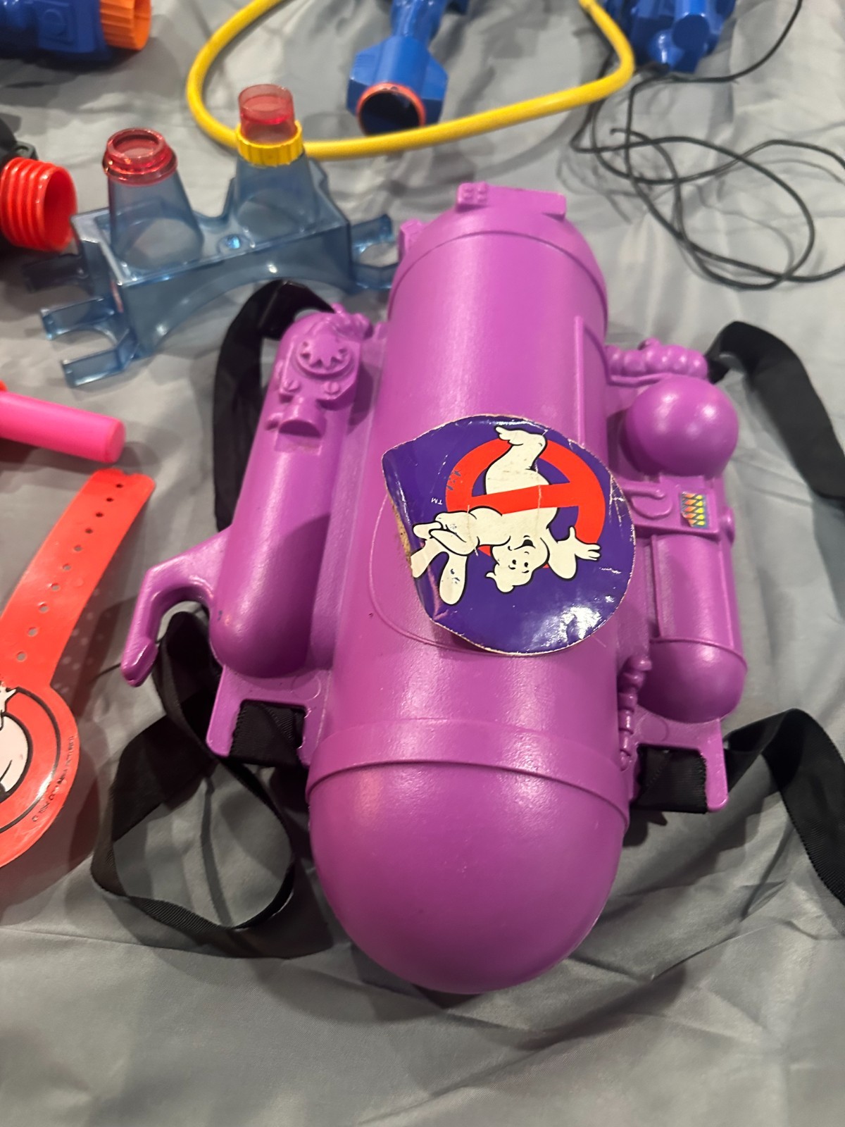 Vintage Kenner Real Ghostbusters Proton Pack & Blaster Role Play Gear Lot