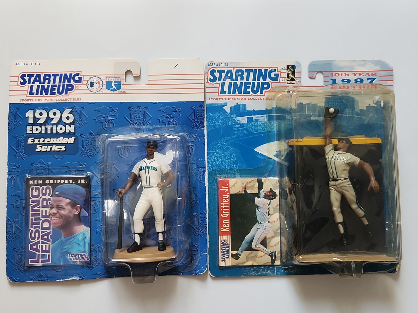 Lot of 2 – 1996 & 1997 MLB Starting Lineups – Ken Griffey Jr