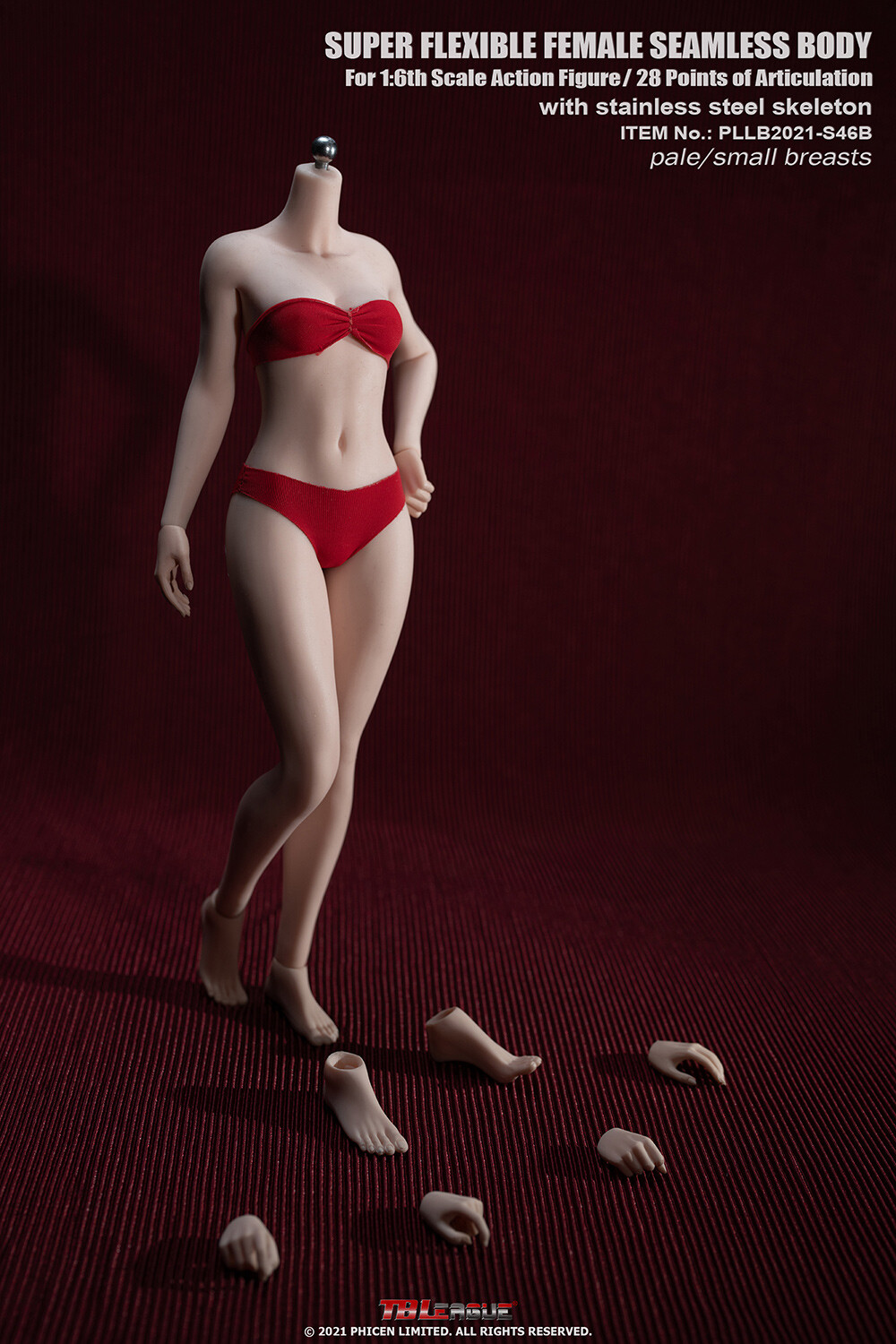 TBLeague Phicen 1/6 Female Small BUST SEAMLESS FIGURE BODY DOLL PALE S46B
