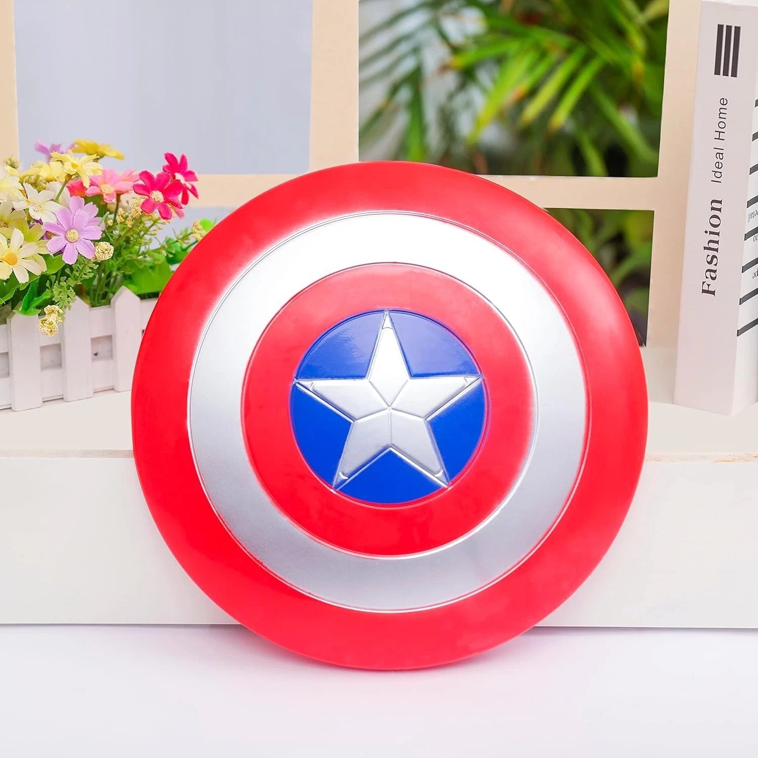 Lightweight 12-Inch PVC Captain Shield – Perfect for Kids Superhero Cosplay