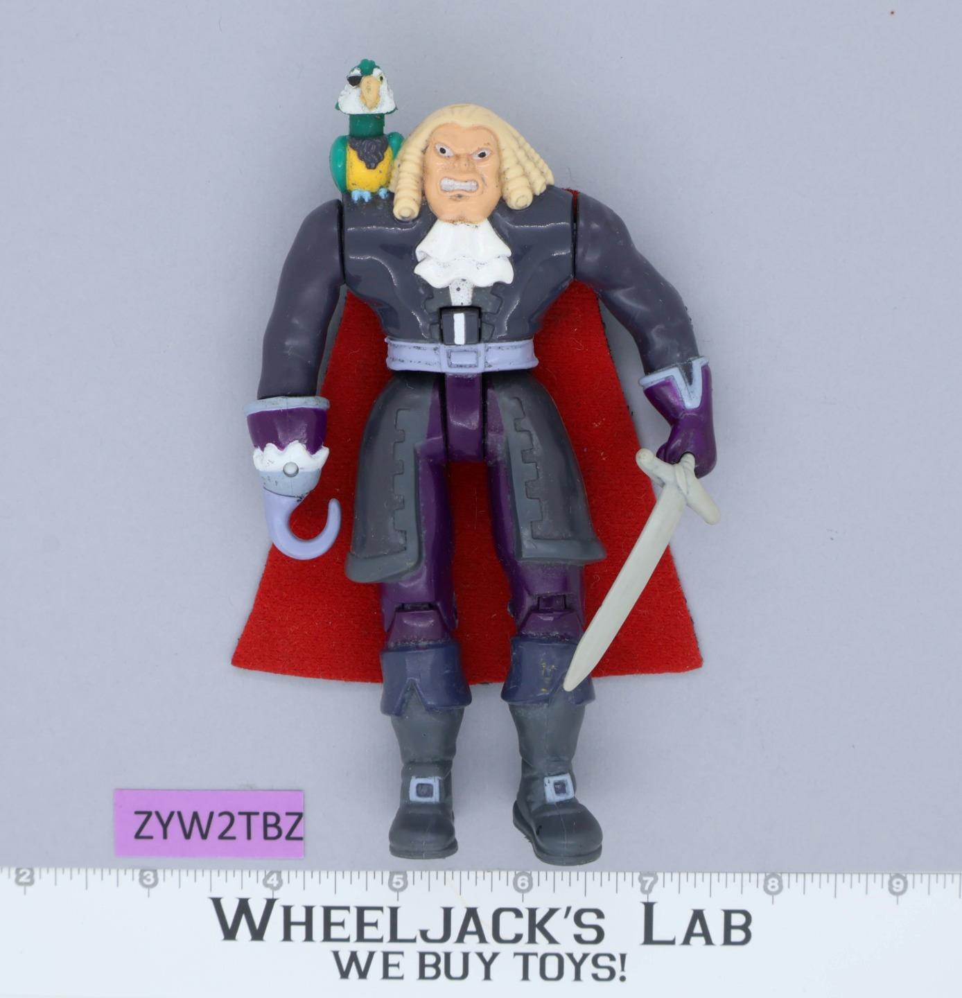 Captain Hook Peter Pan & The Pirates 1991 Fox Mattel Action Figure 6&Prime; w/ Cape