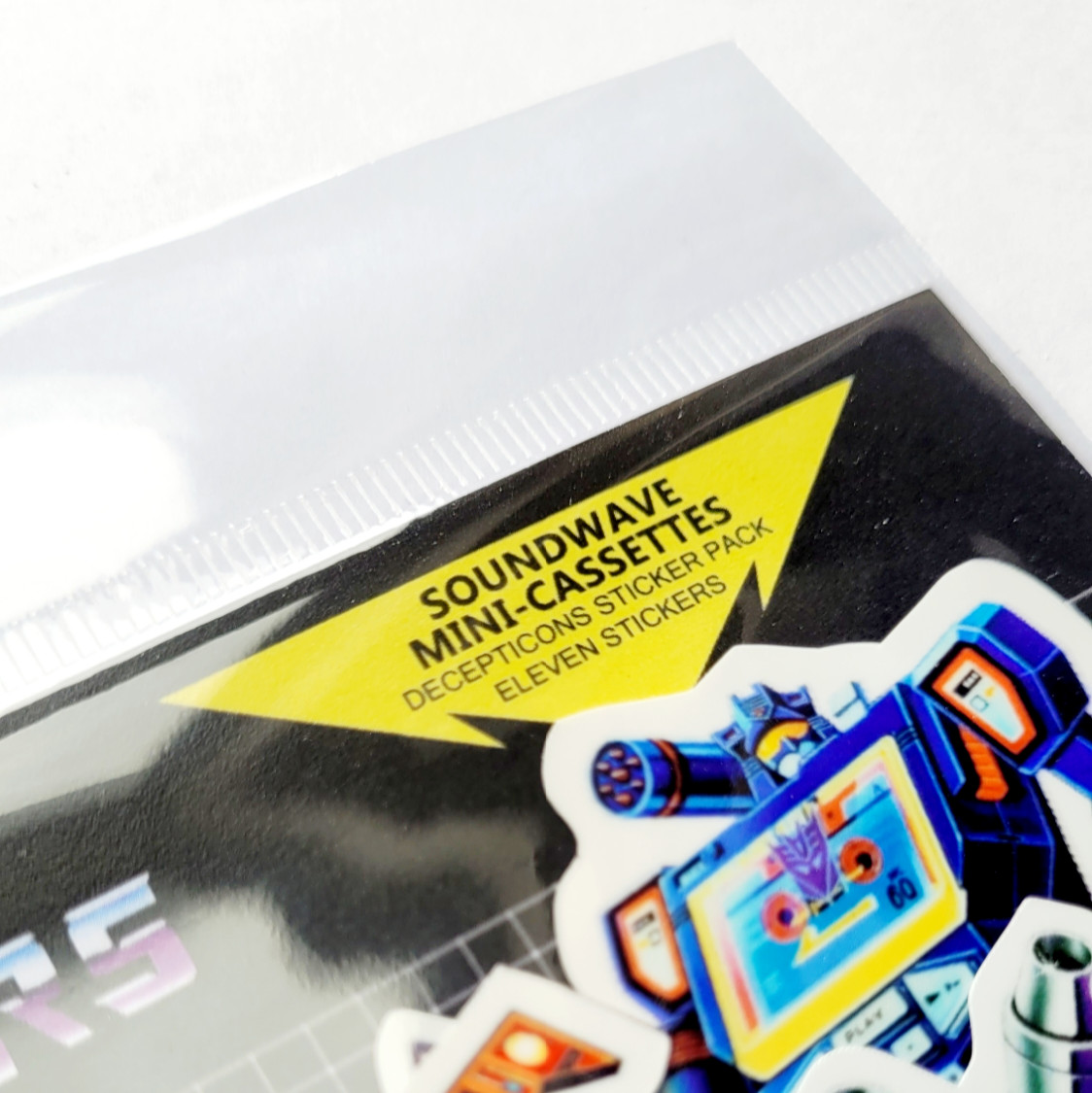 G1 Transformers Soundwave Mini-cassettes Sticker pack of 11 pieces RARE