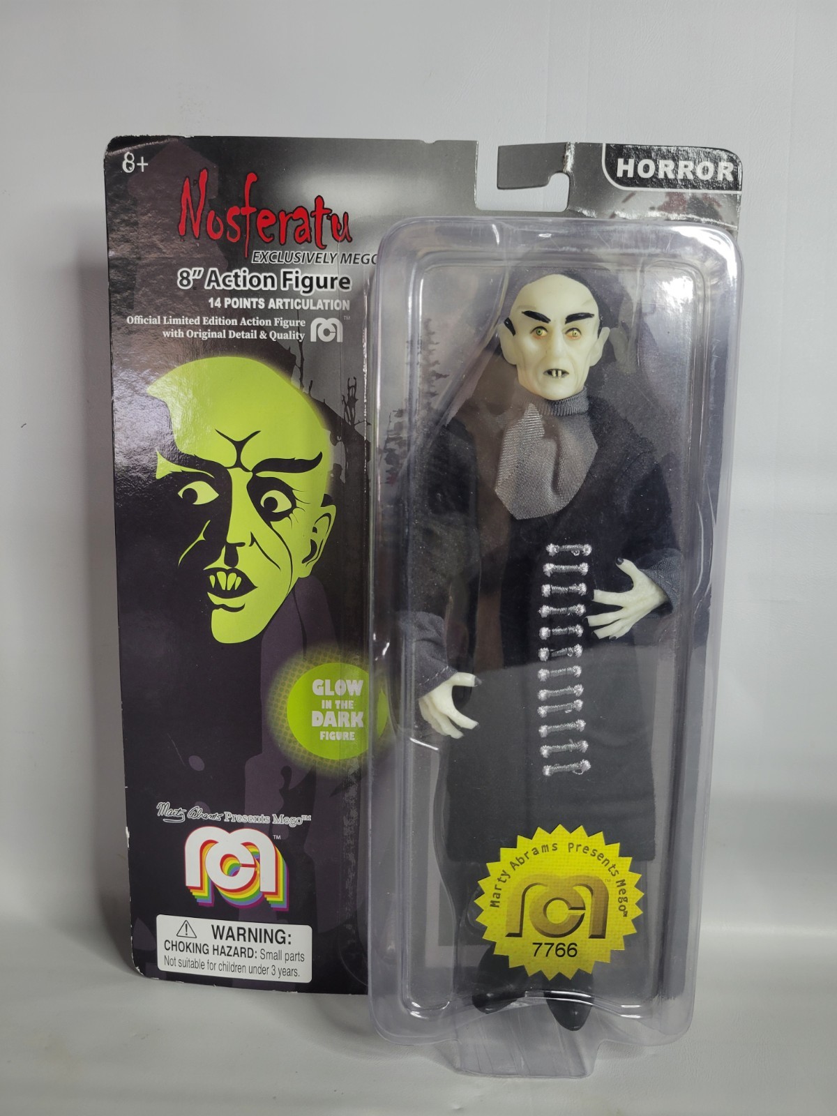 MEGO Horror NOSFERATU Glow in the Dark 8&Prime; Action Figure
