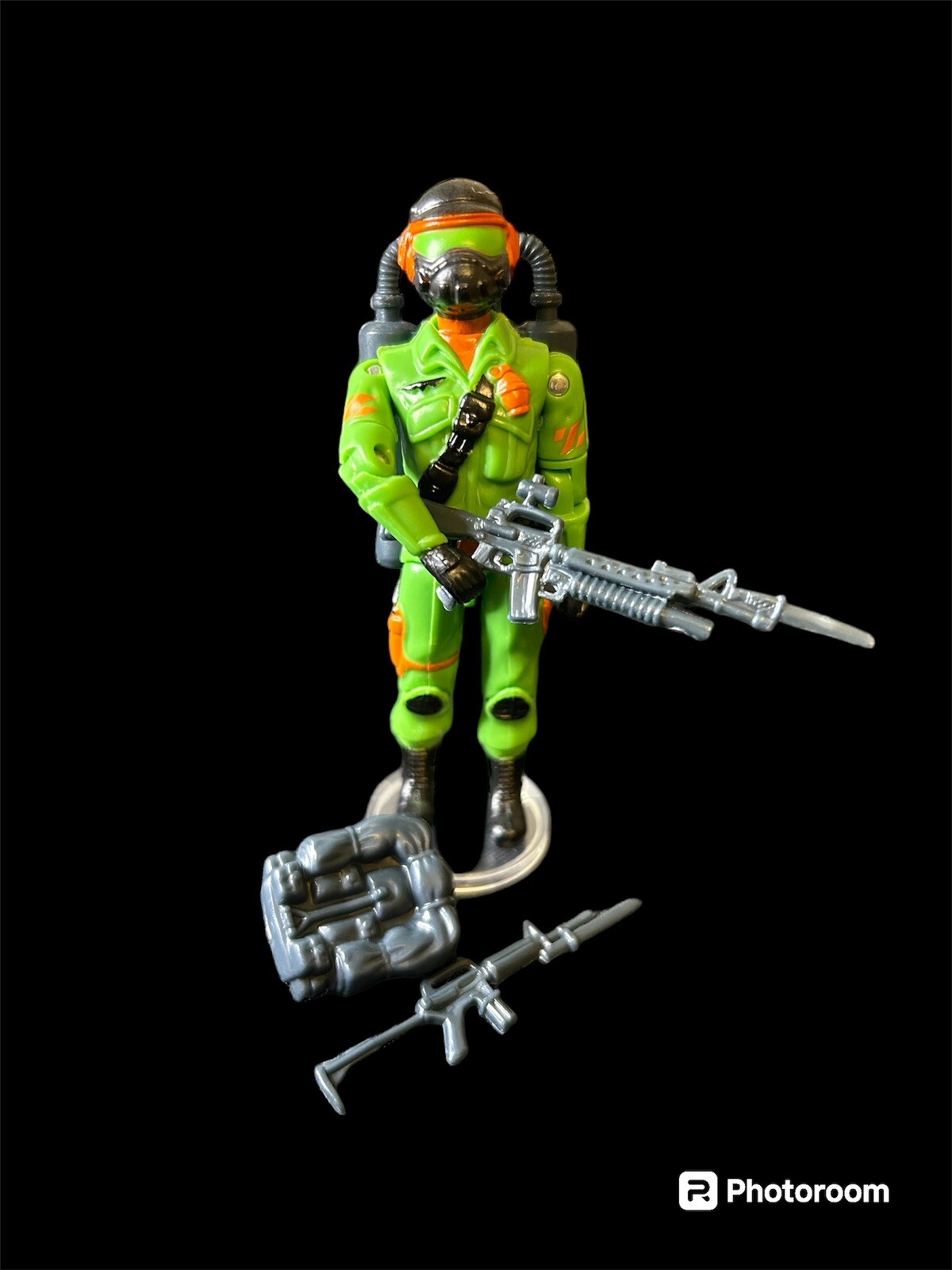 Steel Brigade Z-Force Custom 1987 Vintage Style GI Joe Black Major